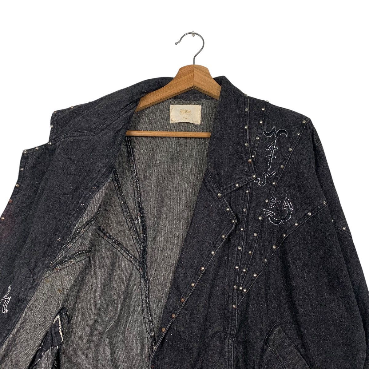 Japanese Brand Nice Design Japanese Brand Spica Gothic Denim Jacket Size M / US 6-8 / IT 42-44 - 10 Thumbnail