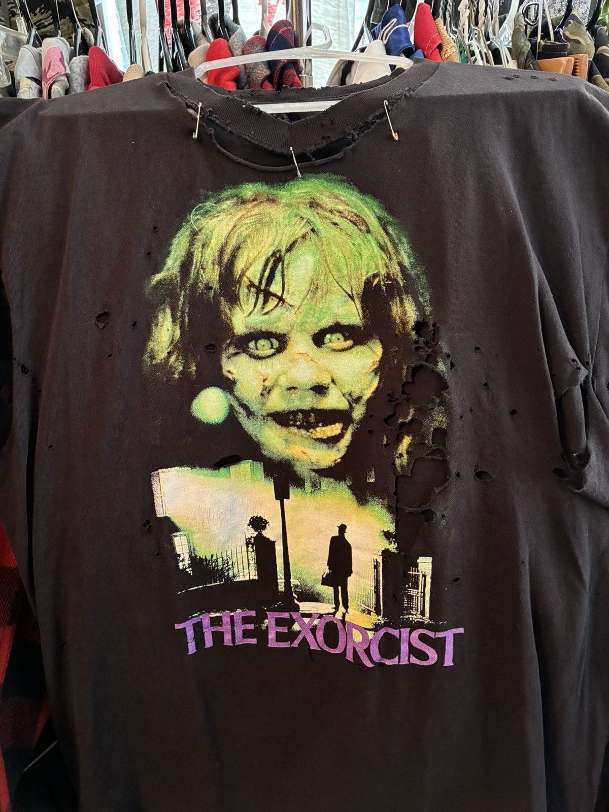 Vintage Vintage 90s distressed The Exorcist tee shirt Size US L / EU 52-54 / 3 - 2 Thumbnail
