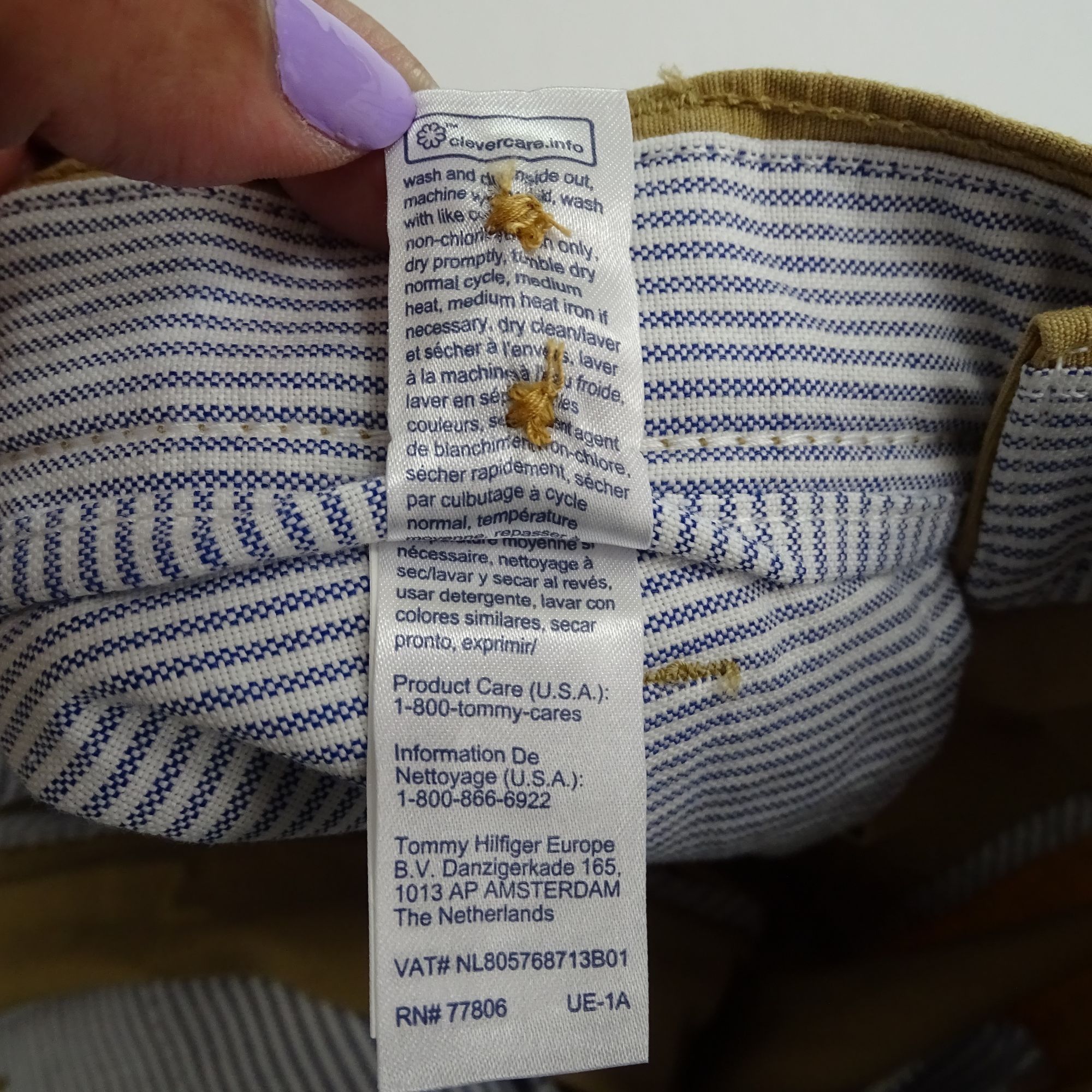 Tommy Hilfiger Tommy Hilfiger Khaki Chinos Pants Men Size 34 x 34 Cuffed Size US 34 / EU 50 - 7 Thumbnail