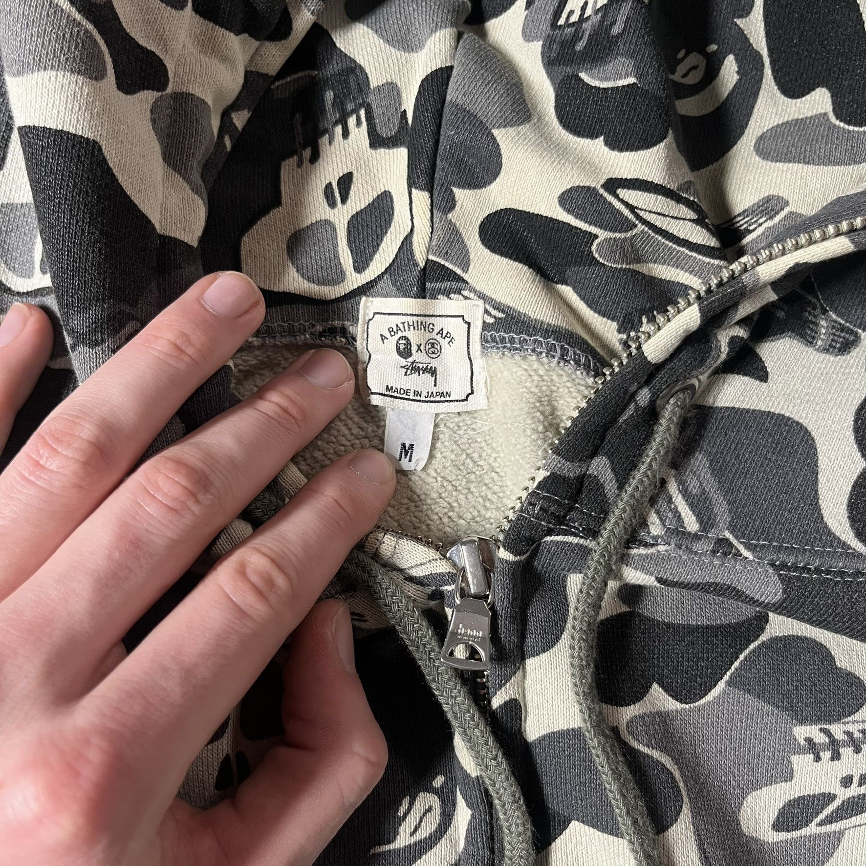 Bape × Stussy BAPE x STUSSY FULL ZIP HOODIE Size US M / EU 48-50 / 2 - 3 Thumbnail