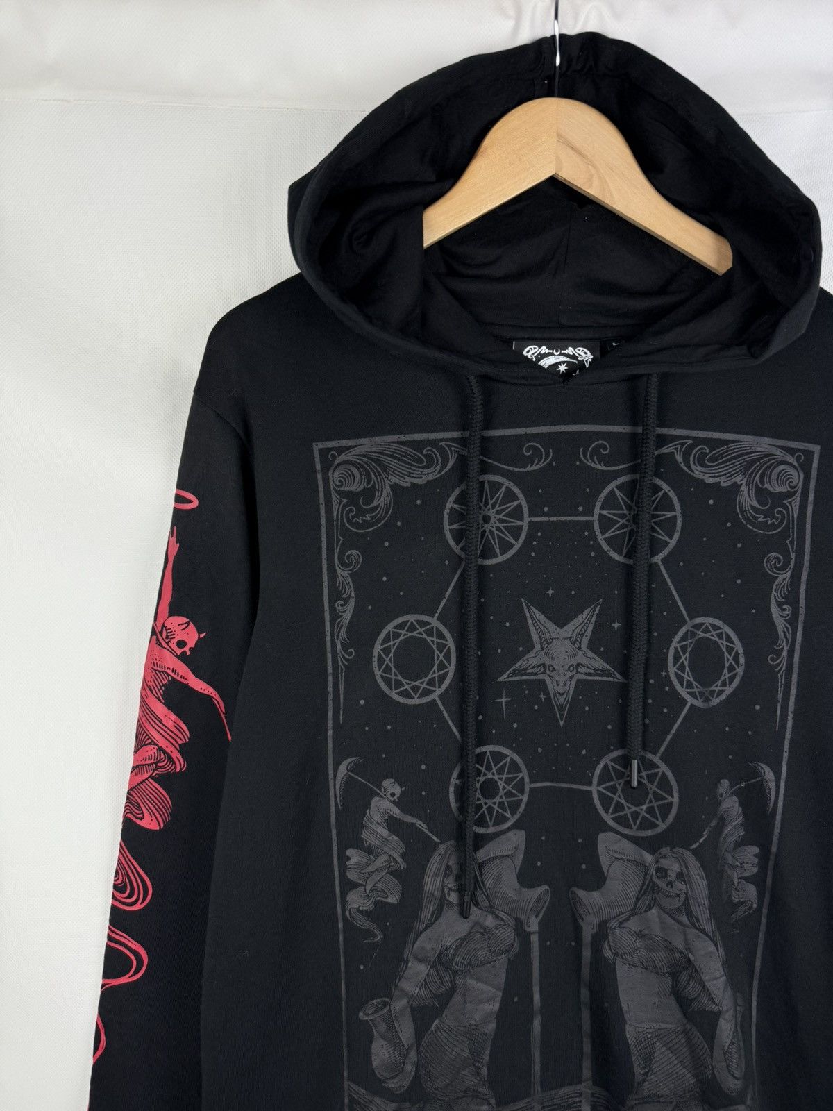 Killstar Killstar Men’s Gothic Big Logo Hoodie Pullover Size L Size US L / EU 52-54 / 3 - 4 Thumbnail