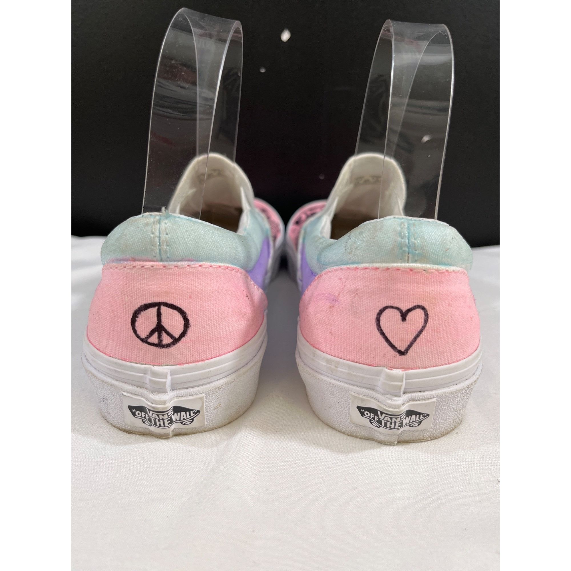 Vans Vans Unisex Pink Hand Drawn Slip-on Sneakers Size M7 & W8.5 Size US 8.5 / IT 38.5 - 4 Thumbnail