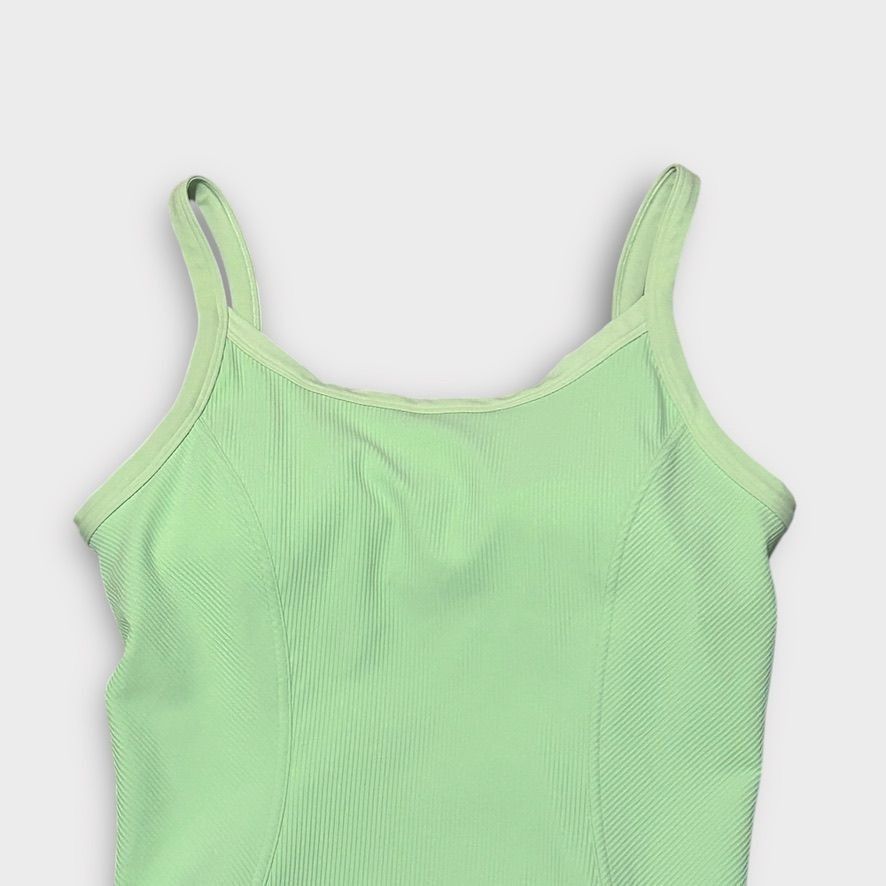 Lululemon Lululemon Ribbed Yoga Bodysuit 10 Creamy Mint Athleisure EUC Size L / US 10 / IT 46 - 5 Thumbnail