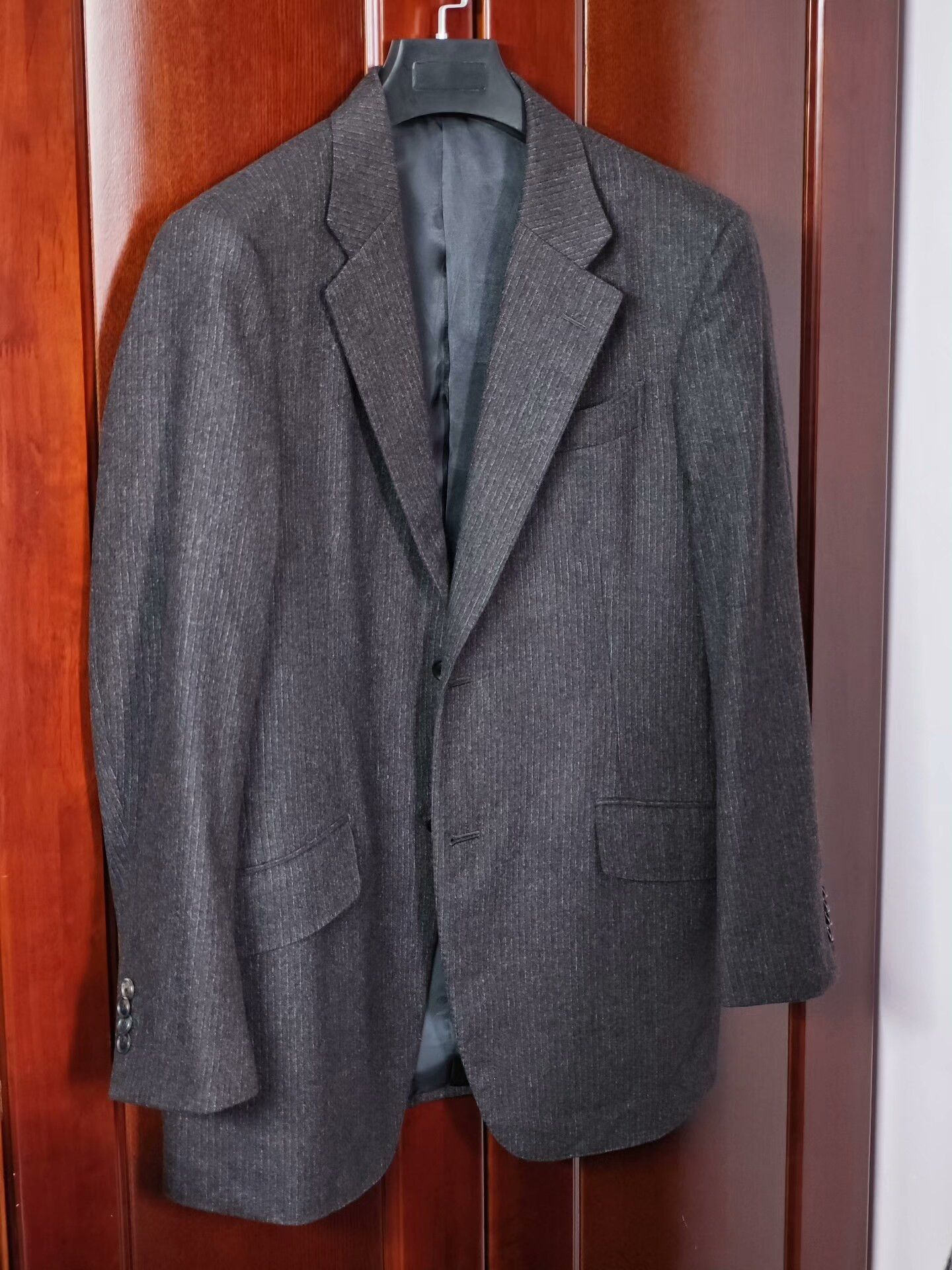 Luciano Barbera Italian Wool Linen Blend Suit Jacket Size US M / EU 48-50 / 2 - 1 Thumbnail