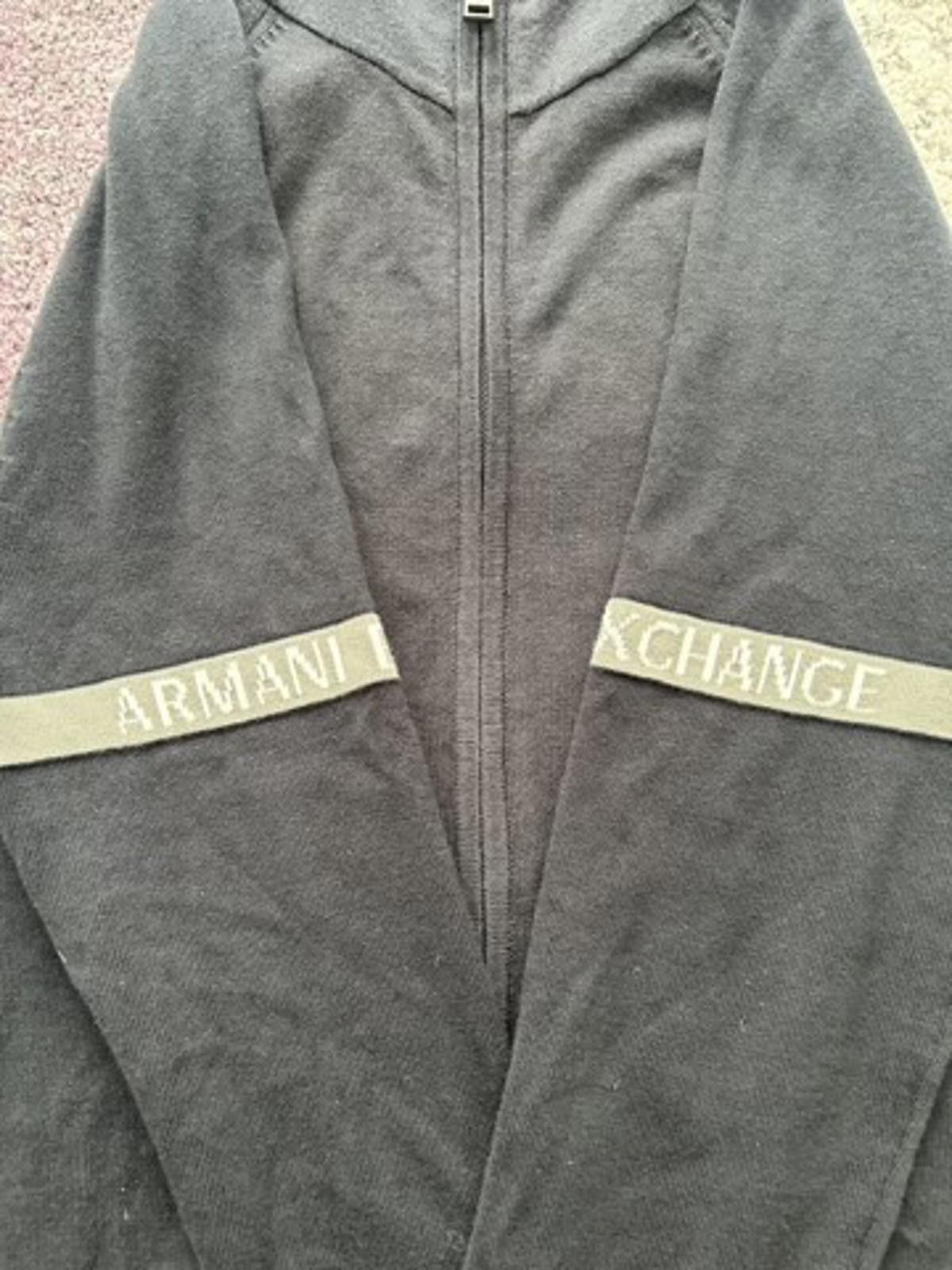 Armani Exchange Armani Exchange Zip Hoodie – Logo Sleeve Tape, Slim Fit Size US M / EU 48-50 / 2 - 3 Thumbnail