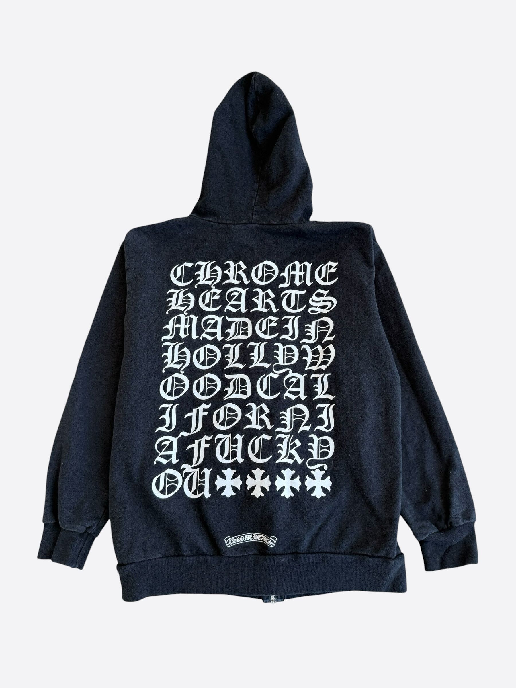 Chrome Hearts Chrome Hearts Black & White Eyechart Zip Up Hoodie Size US L / EU 52-54 / 3 - 2 Thumbnail