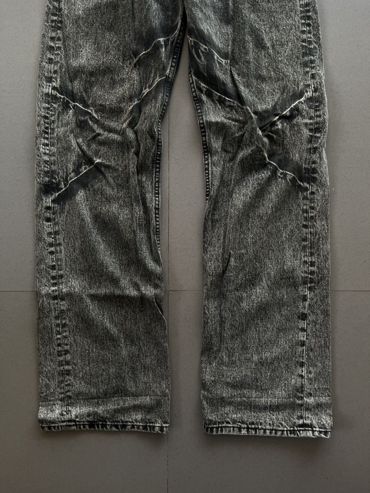 Isamu Katayama Backlash JAPANESE SORRIDERE WASHING FADED PATTERNS DENIM JEANS PANTS Size US 34 / EU 50 - 5 Thumbnail