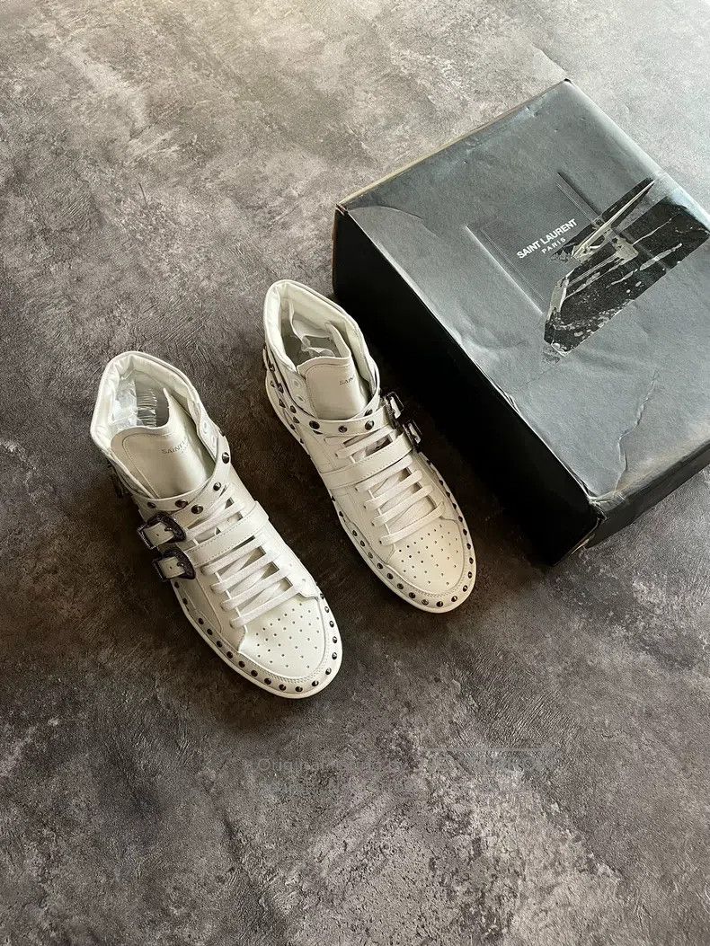 Saint Laurent Paris Saint Laurent Paris Carved stud flat shoes Size US 8 / EU 41 - 1 Thumbnail