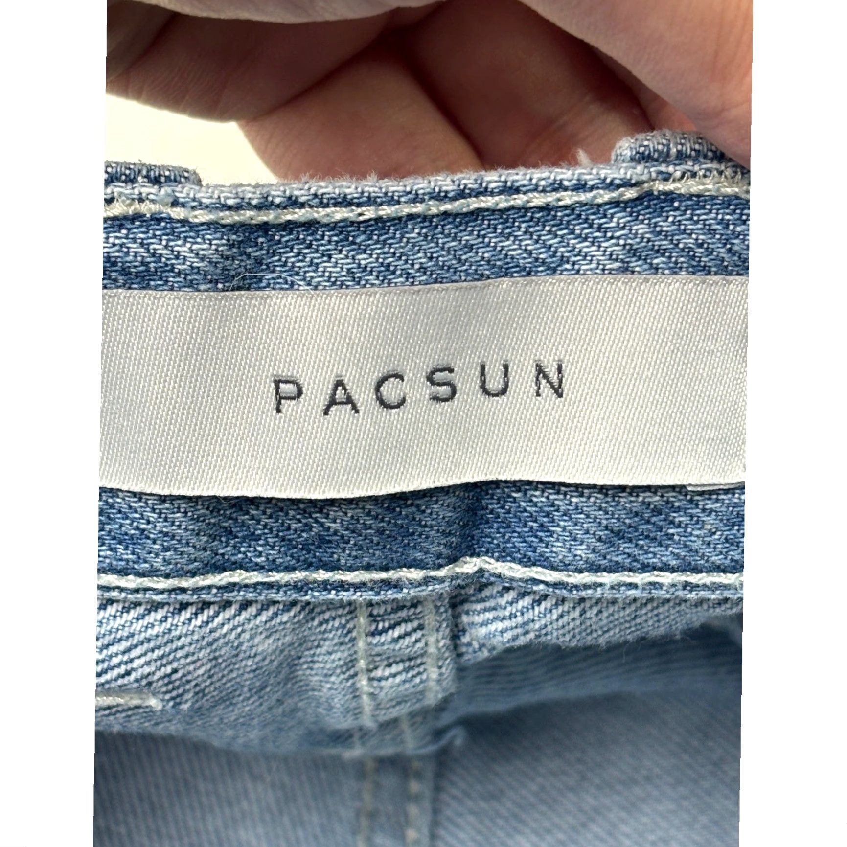 Pacsun PacSun Baggy Carpenter Jeans Women's 29x30 Light Wash Utility Pockets Wide Leg Size 29" - 5 Thumbnail