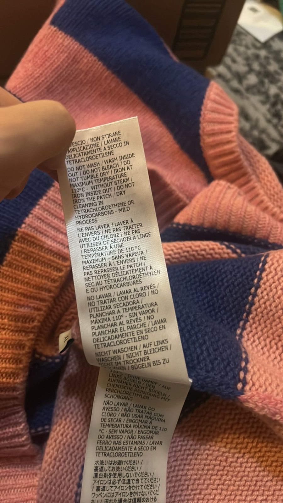 Gucci Gucci Striped Cashmere and Wool Crewneck Sweater size XL Size US XL / EU 56 / 4 - 7 Thumbnail