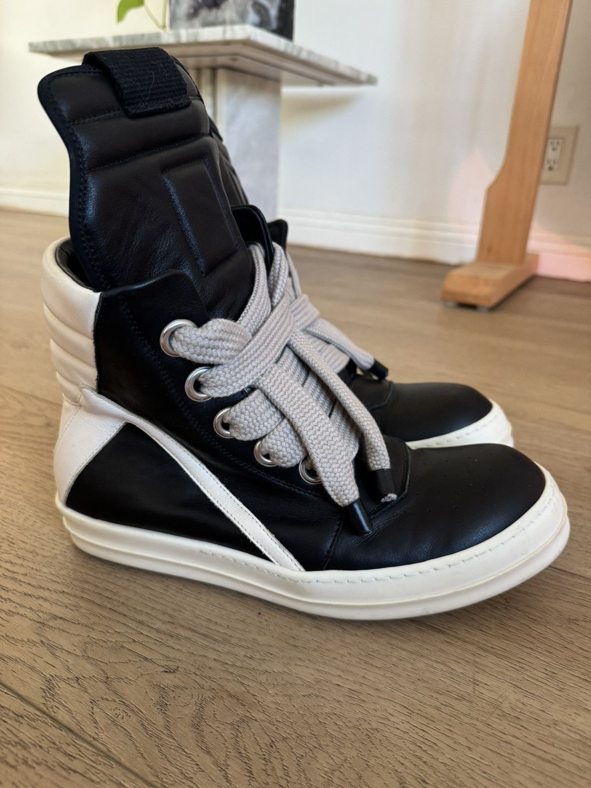 Rick Owens Rick Owens Geobasket Jumbo Laces Sneakers Size 40 | Grailed