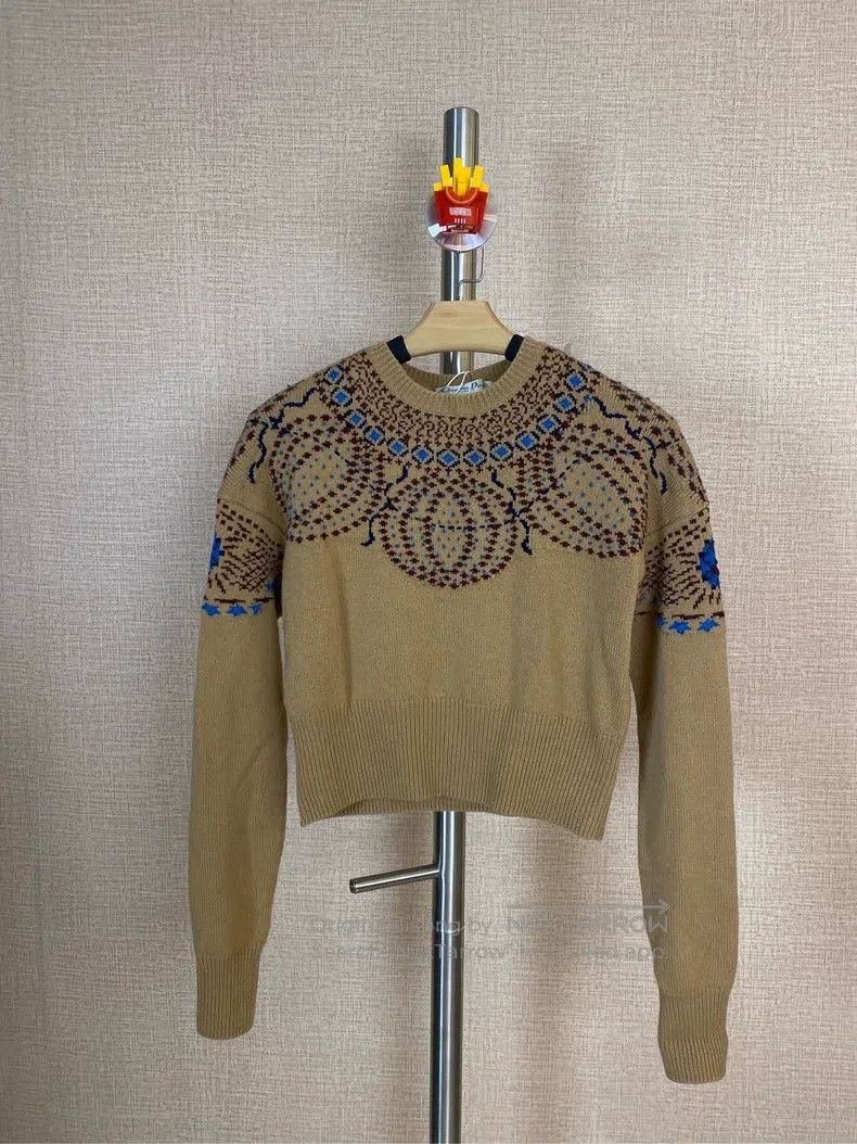Dior Brown national style sweater