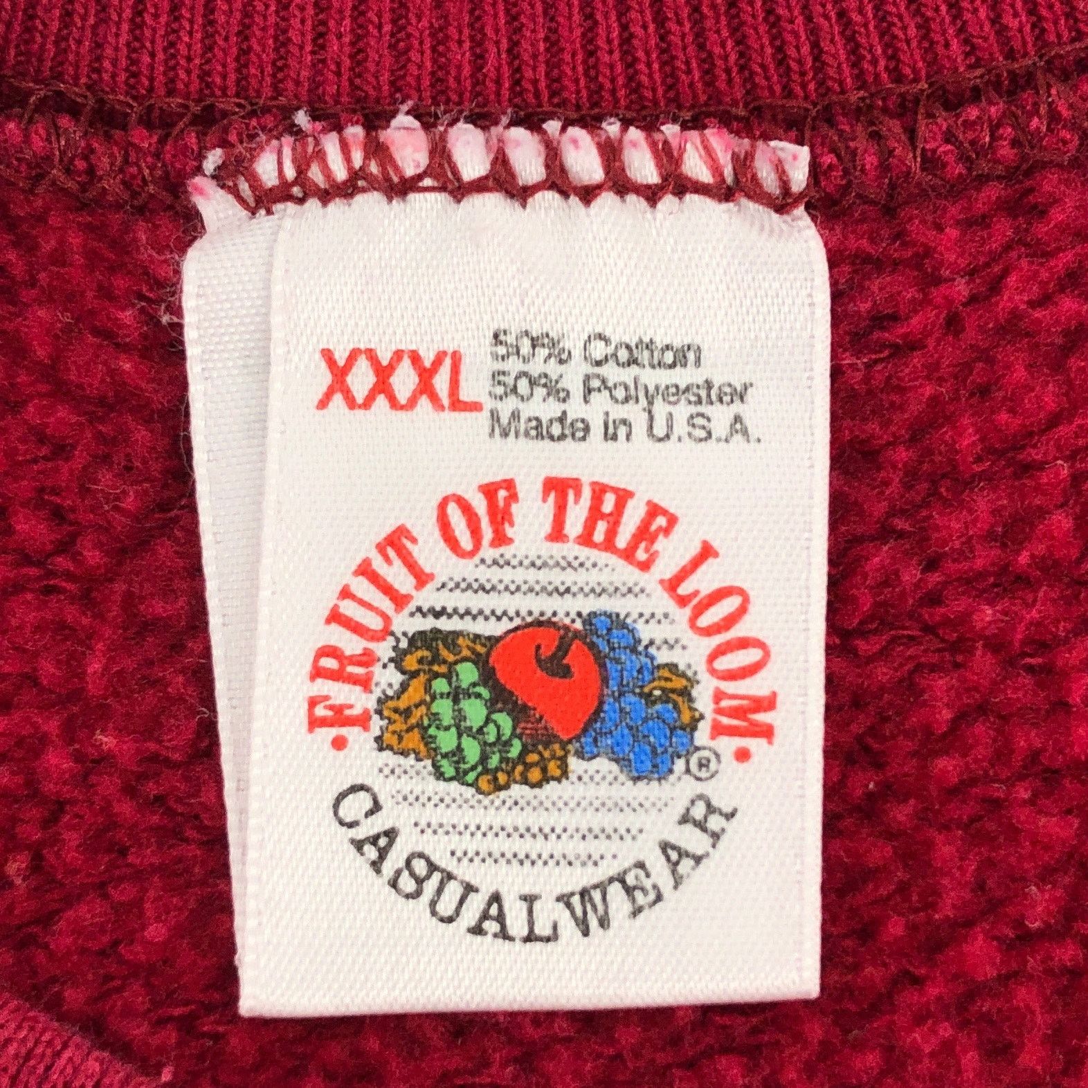 Fruit Of The Loom × Vintage 90s blank crewneck sweatshirt 1990s vintage 1990s vintage Size US XXL / EU 58 / 5 - 3 Thumbnail