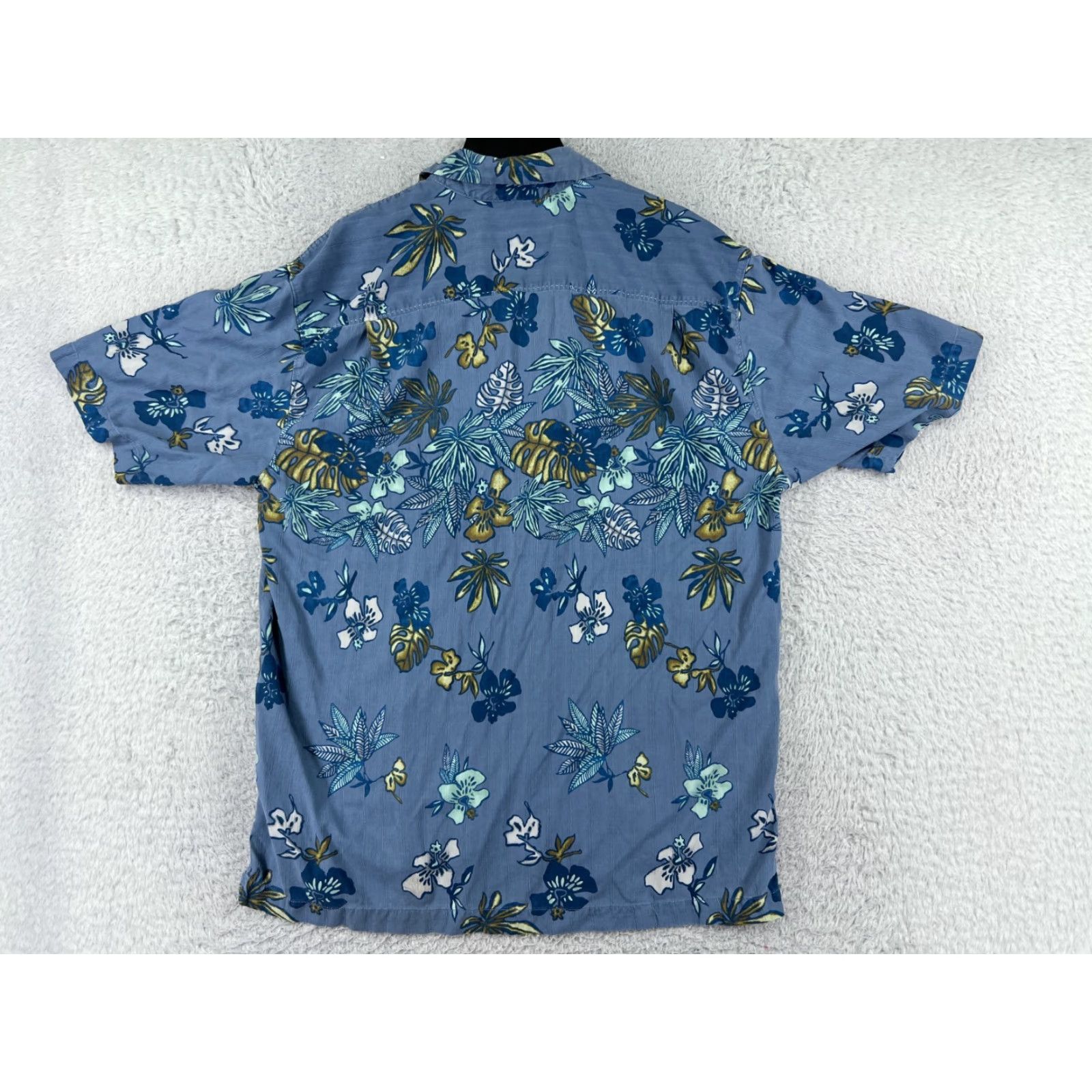 Tommy Bahama Tommy Bahama Shirt Mens Large Blue Leaf Floral Pattern Silk Button Up Hawaiian Size US L / EU 52-54 / 3 - 2 Thumbnail