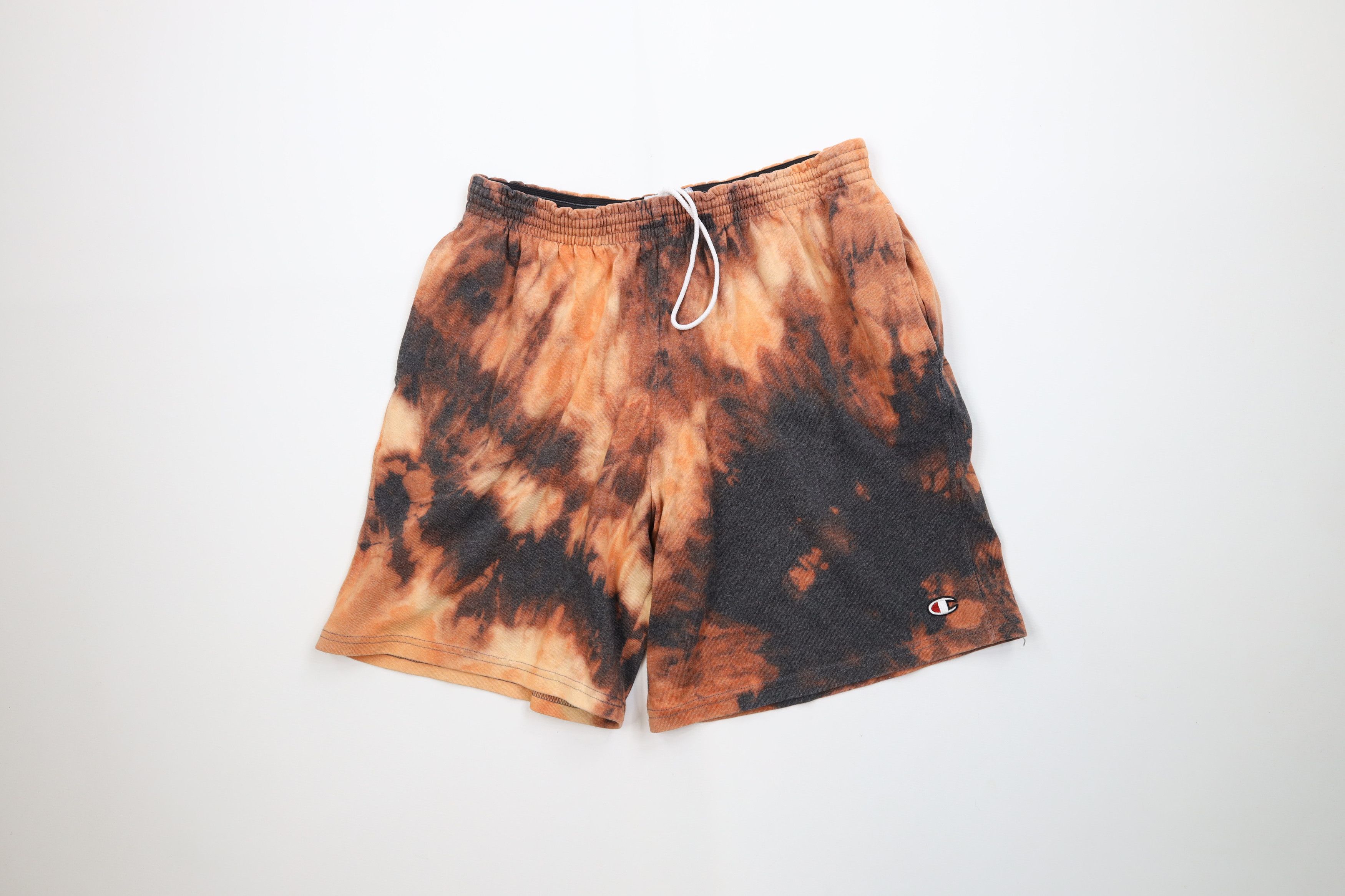 Champion Vintage Champion Logo Acid Wash Above Knee Shorts Size US 34 / EU 50 - 1 Thumbnail