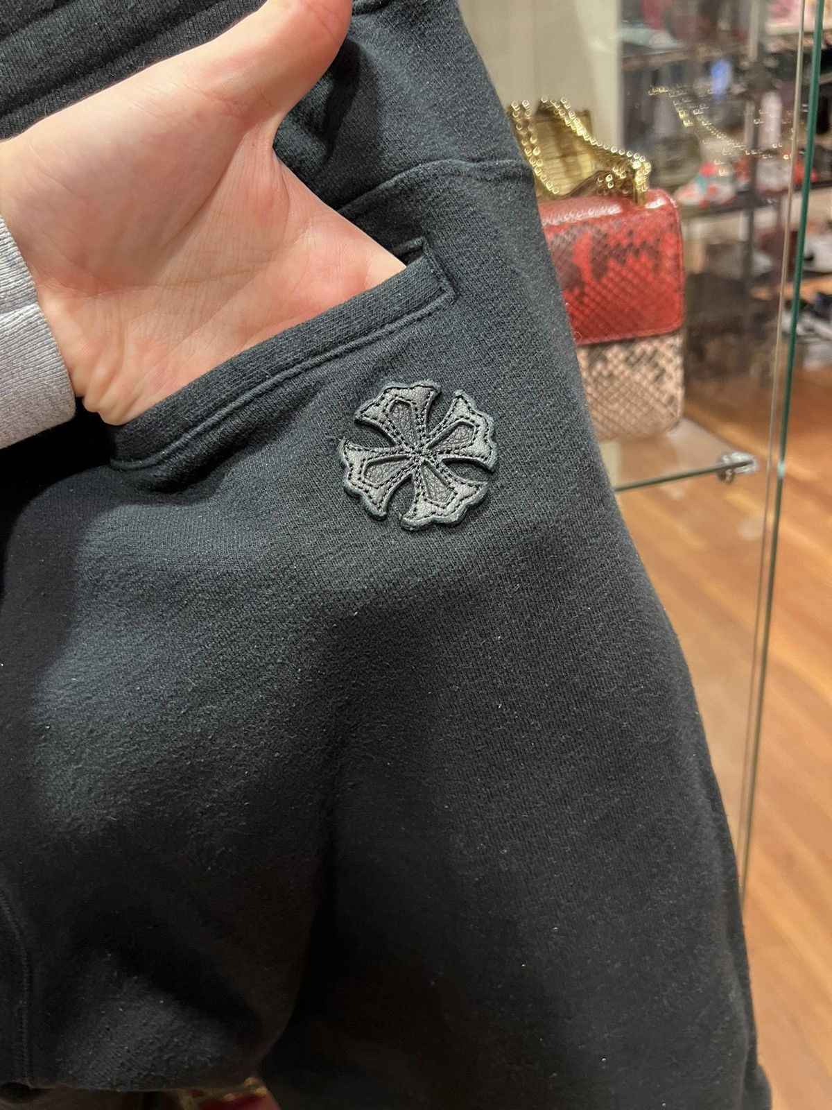Chrome Hearts Chrome Hearts Y Not PPO embroidered leather patch sweatpant Size US 36 / EU 52 - 6 Thumbnail