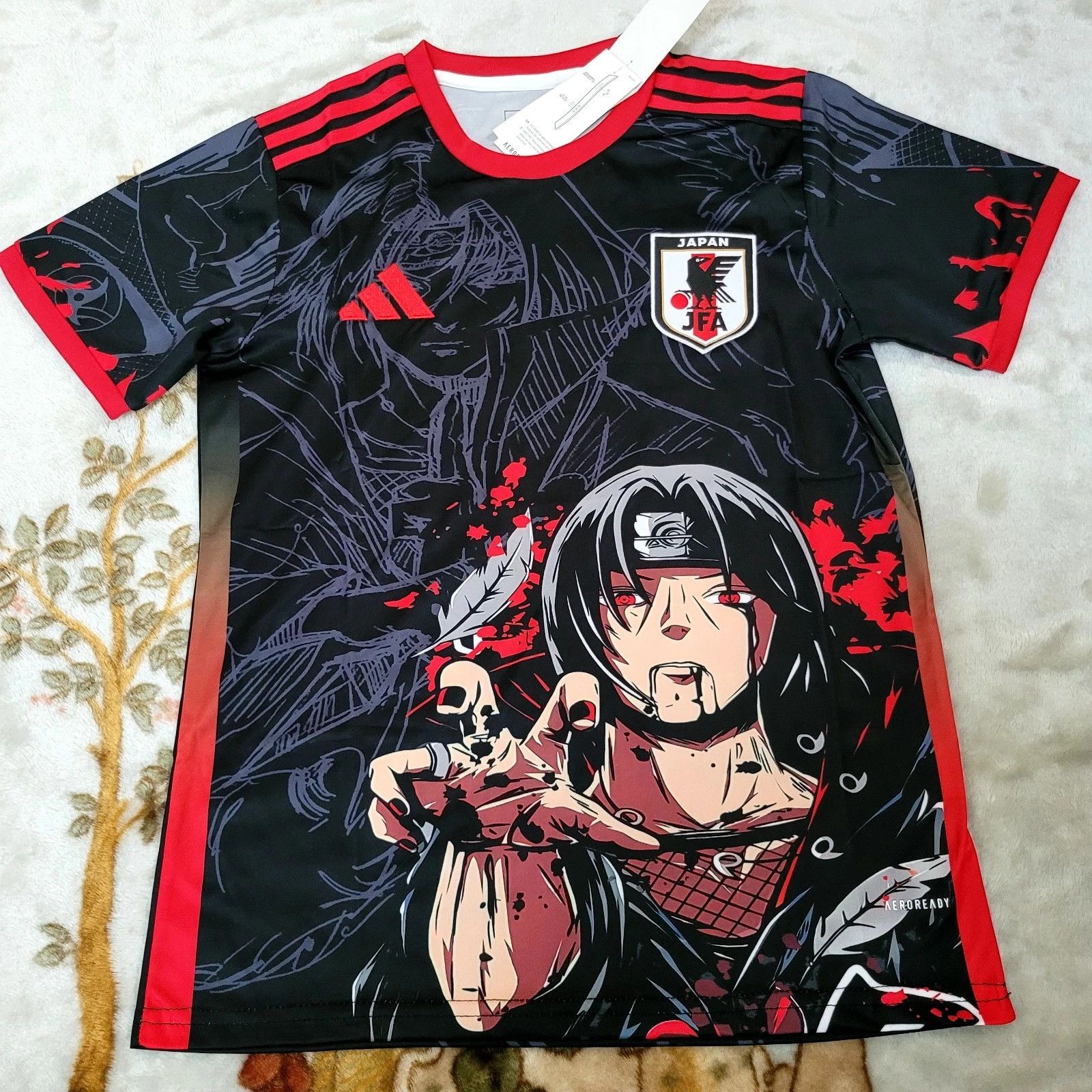 Other Japan Soccer Jersey – Itachi Uchiha Anime Black Edition Size US M / EU 48-50 / 2 - 1 Thumbnail