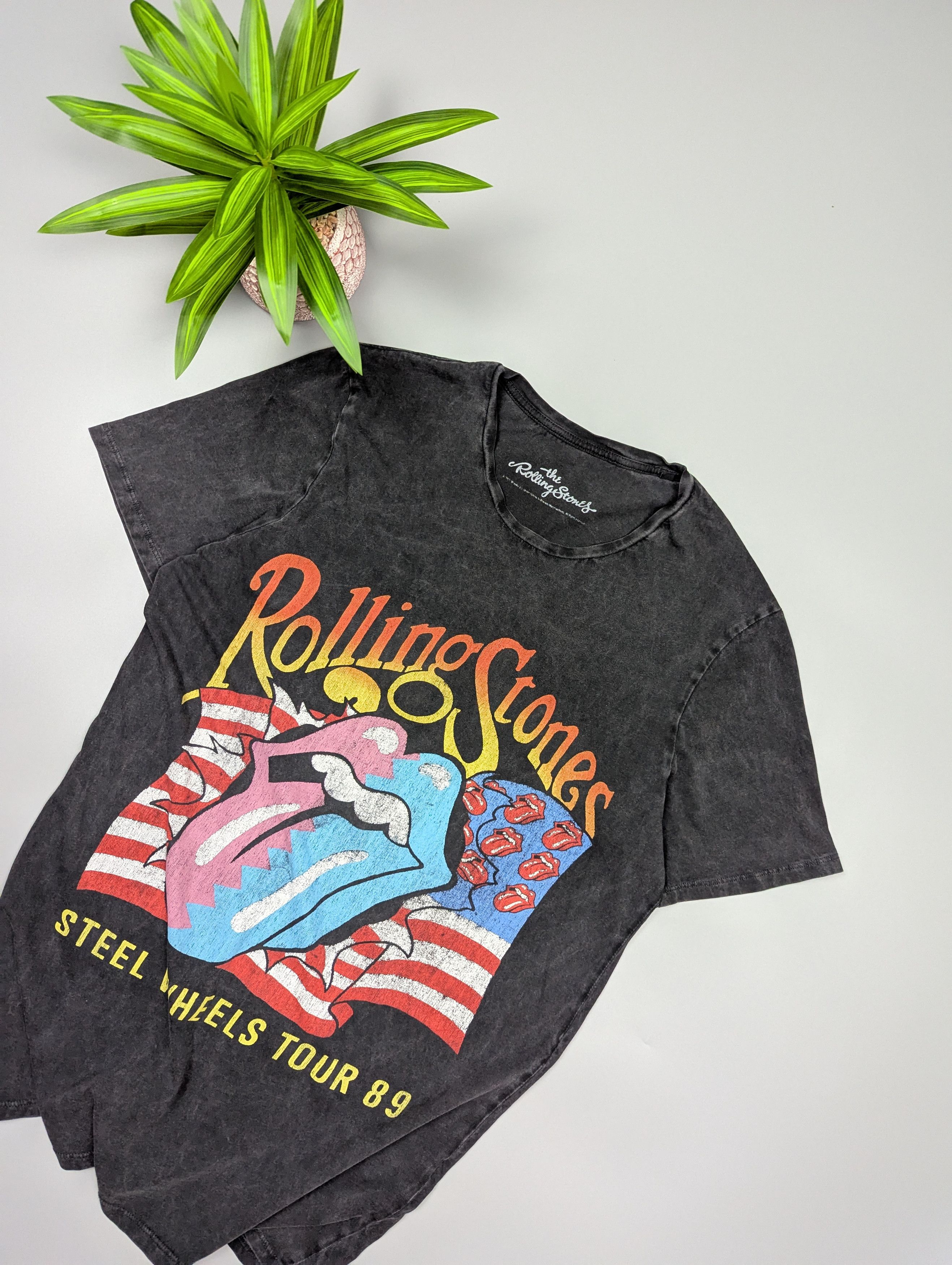 Band Tees Rolling Stones VTG 1989 Tour Tee S/M Rock Band Size US M / EU 48-50 / 2 - 4 Thumbnail