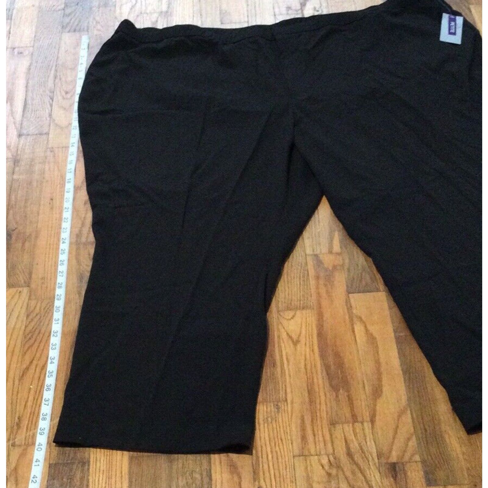 Other Catherine's Black Petite Elastic Waist Pant Size 34WP NWT Size 24" / US 00 / IT 34 - 5 Thumbnail