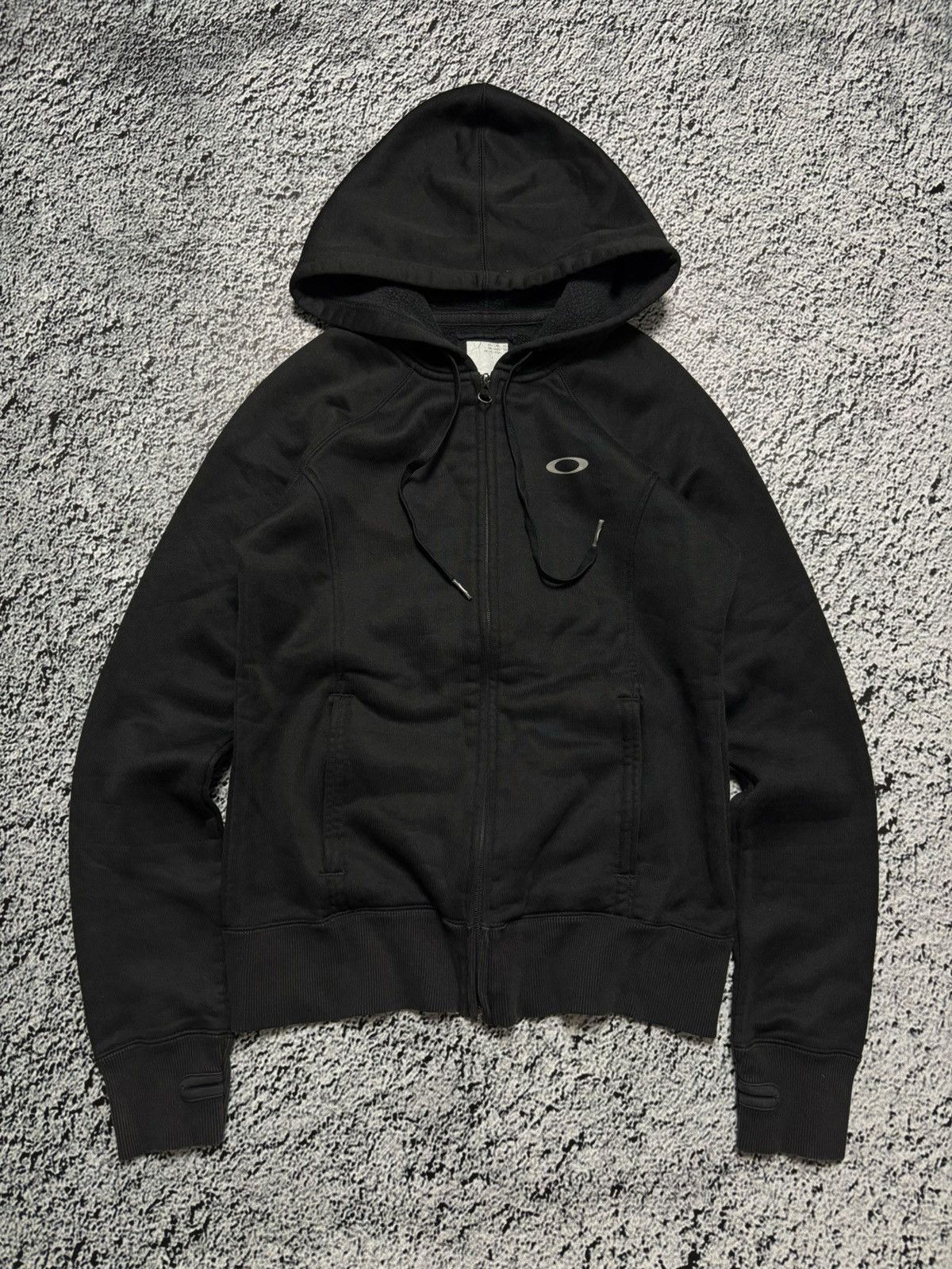 Oakley × Vintage Vintage Oakley zip hoodie with finger hole Size XS / US 0-2 / IT 36-38 - 1 Thumbnail