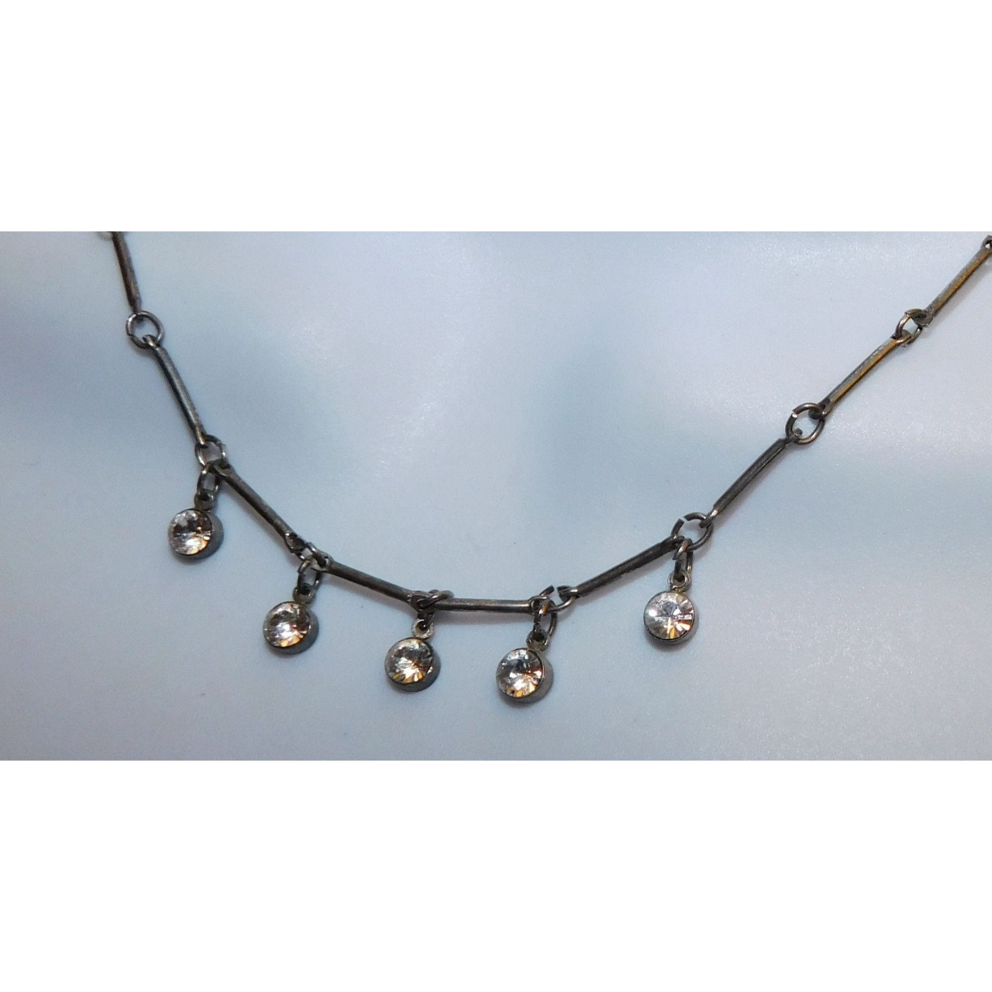 Other Simple Rhinestone Necklace Size ONE SIZE - 5 Thumbnail