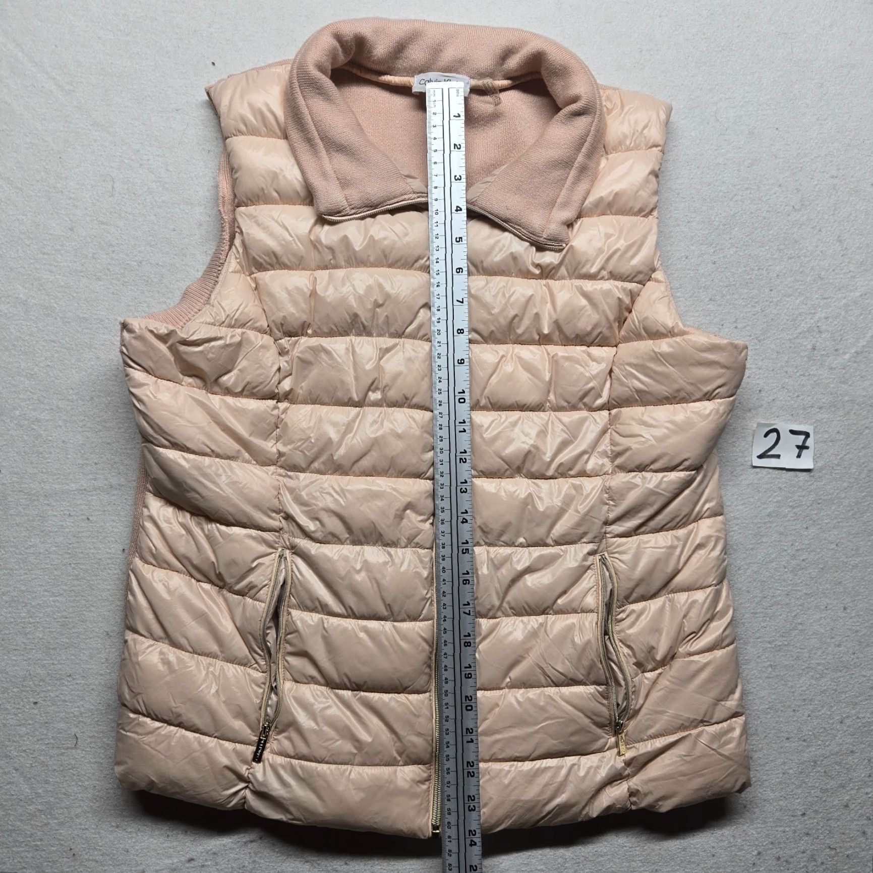 Calvin Klein VINTAGE? No — Calvin Klein Down Vest Jacket Pink XL Women’s Vest, Calv in Klein Down, Full Zip, Puffer, Outdoor, 90s? (Wait) Size XL / US 12-14 / IT 48-50 - 7 Thumbnail