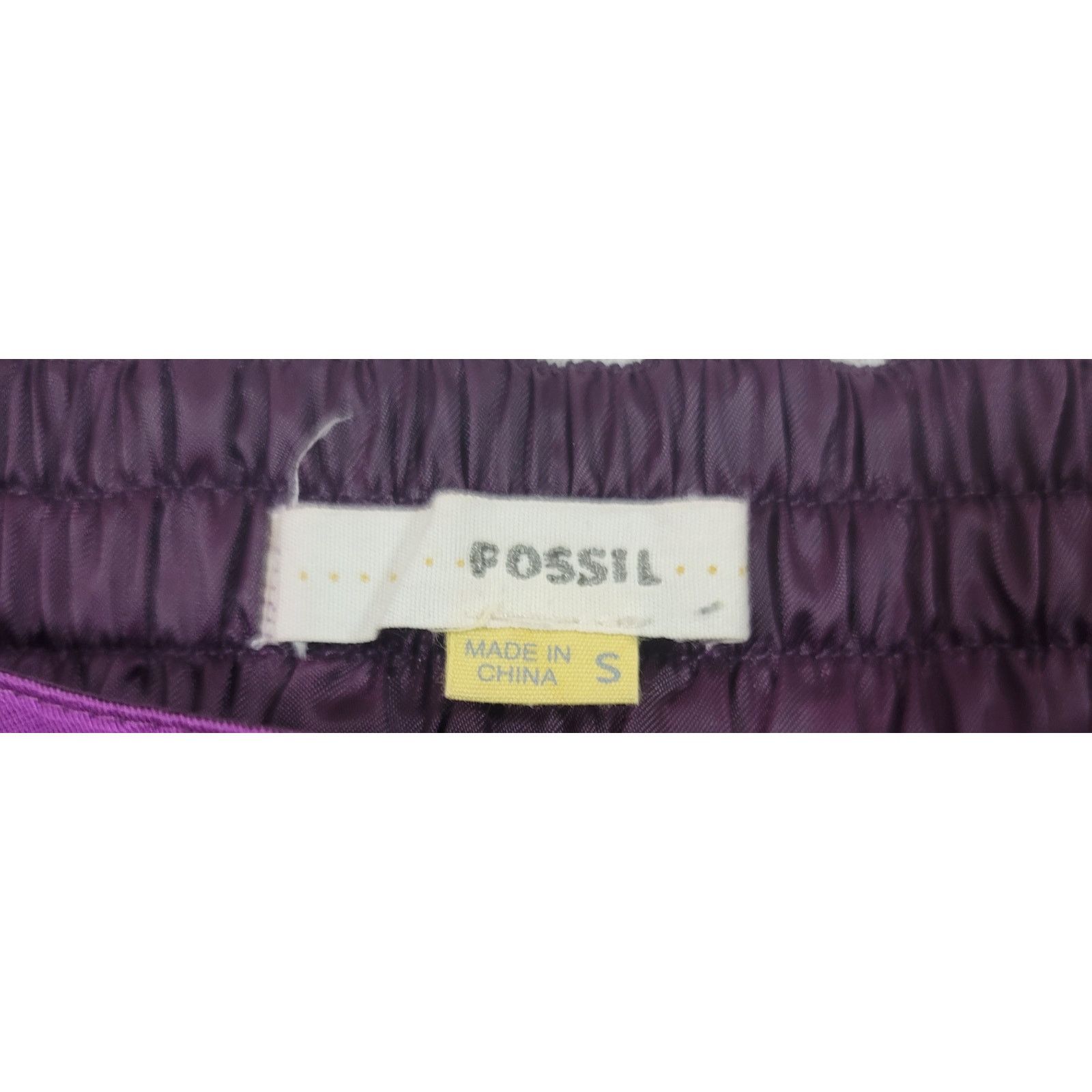 Fossil Fossil Purple Pleated Mini Skirt Small Pockets Lined Size 30" / US 8 / IT 44 - 4 Thumbnail