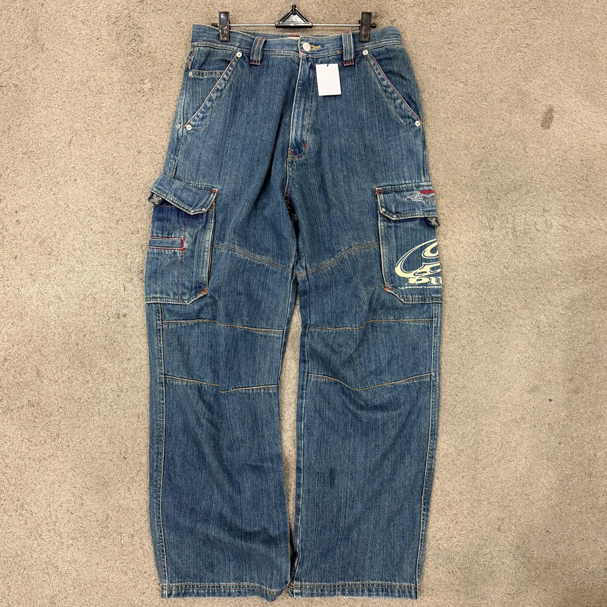 Japanese Brand Piko Y2K Double Knee Cargo Denim Vintage Japanese Brand Size US 30 / EU 46 - 1 Thumbnail