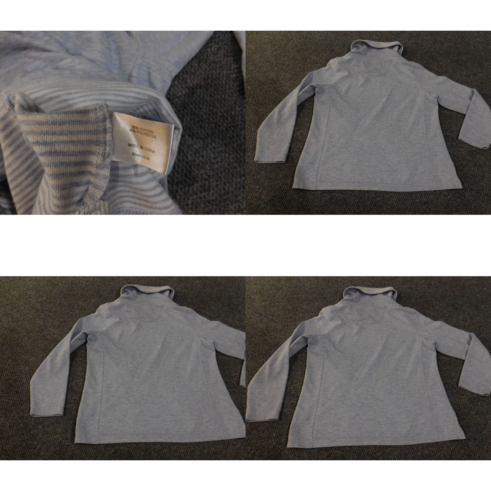 Orvis Orvis Sweater Women M Blue Pullover Raglan Sleeve Turtleneck Knit Stitch Stretch Casual Outdoor pullover Cotton Polyester Pullover Size M / US 6-8 / IT 42-44 - 8 Thumbnail
