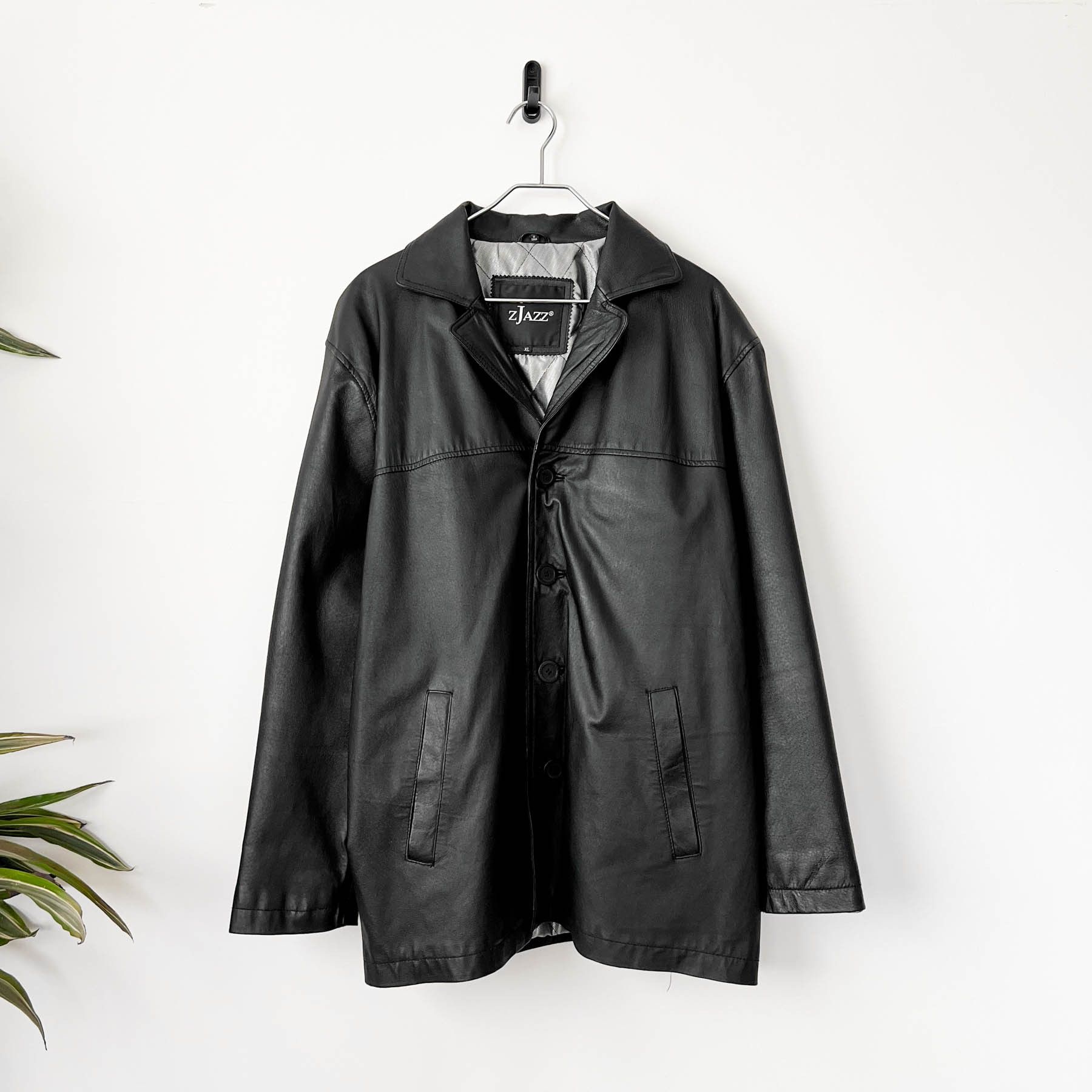 Vintage Amazing Vintage Y2K Super Soft Black Leather Coat Jacket Size US XL / EU 56 / 4 - 1 Thumbnail