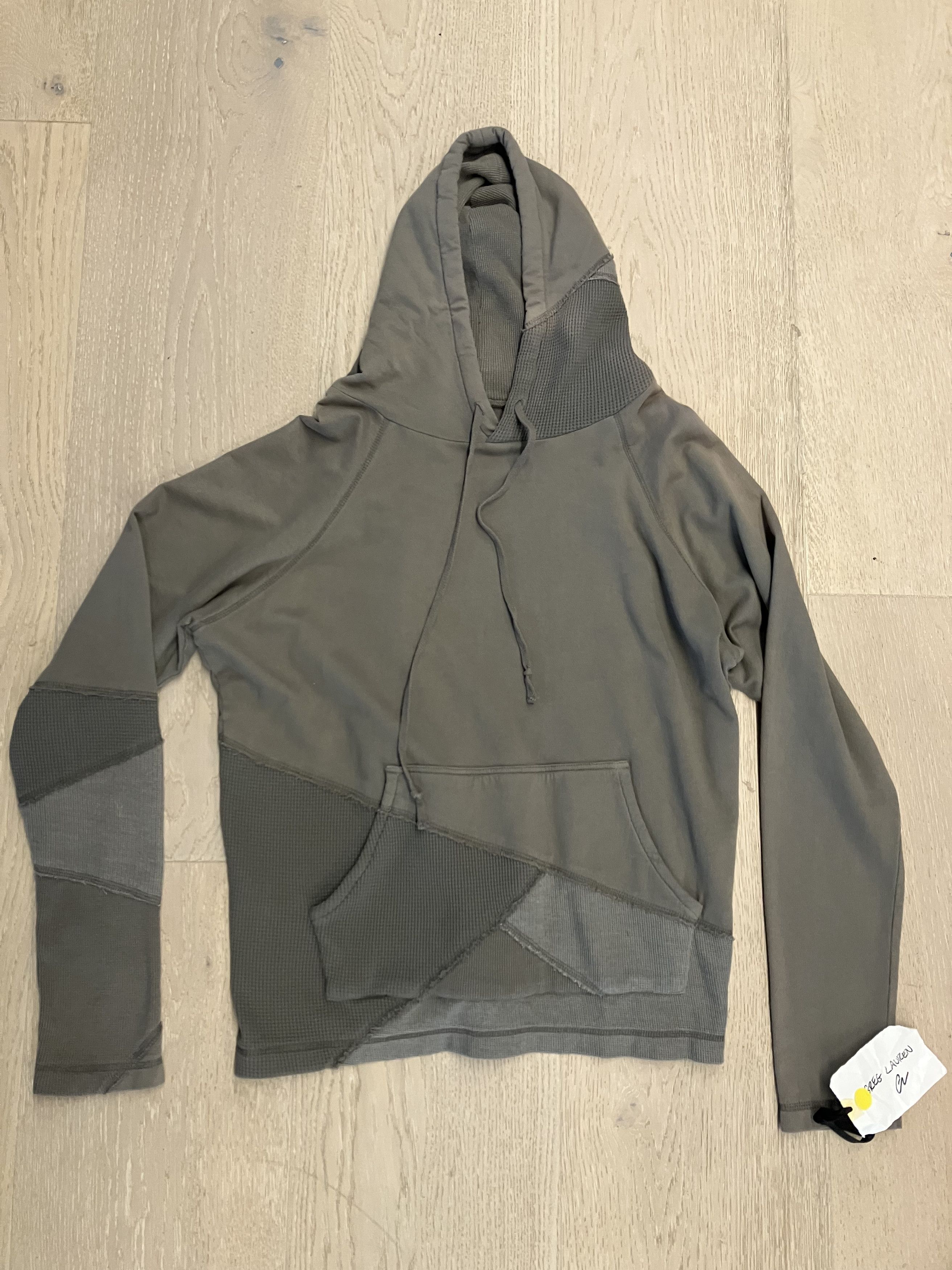 image of $1250 Greg Laurent Fragmented Hoodie (Army) Large Size 3 in Green, Men's