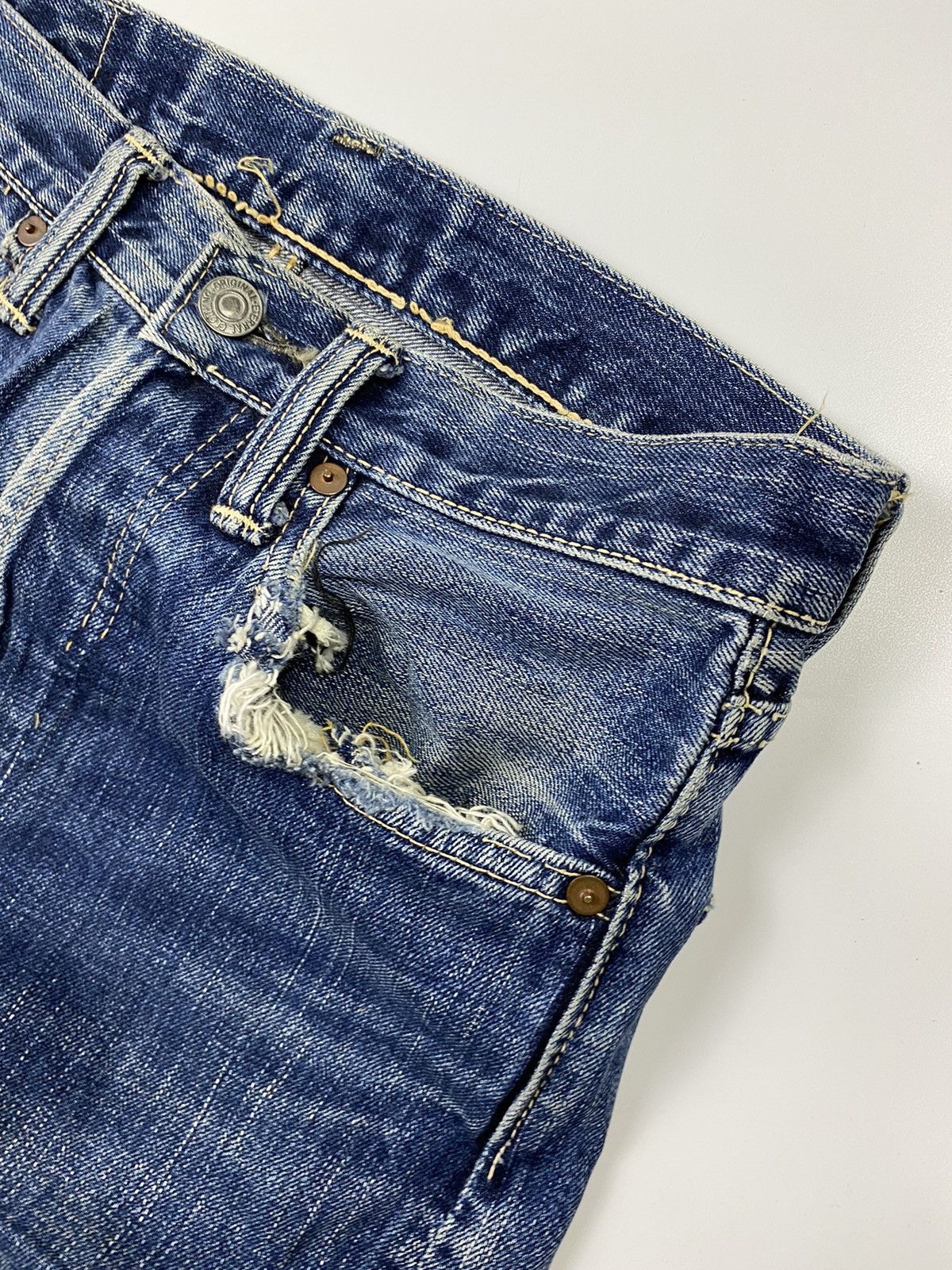 Eternal × Jean × Toyo Enterprises size 28x34 vintage 90s eternal selvedge japan distress jeans Size US 28 / EU 44 - 5 Thumbnail
