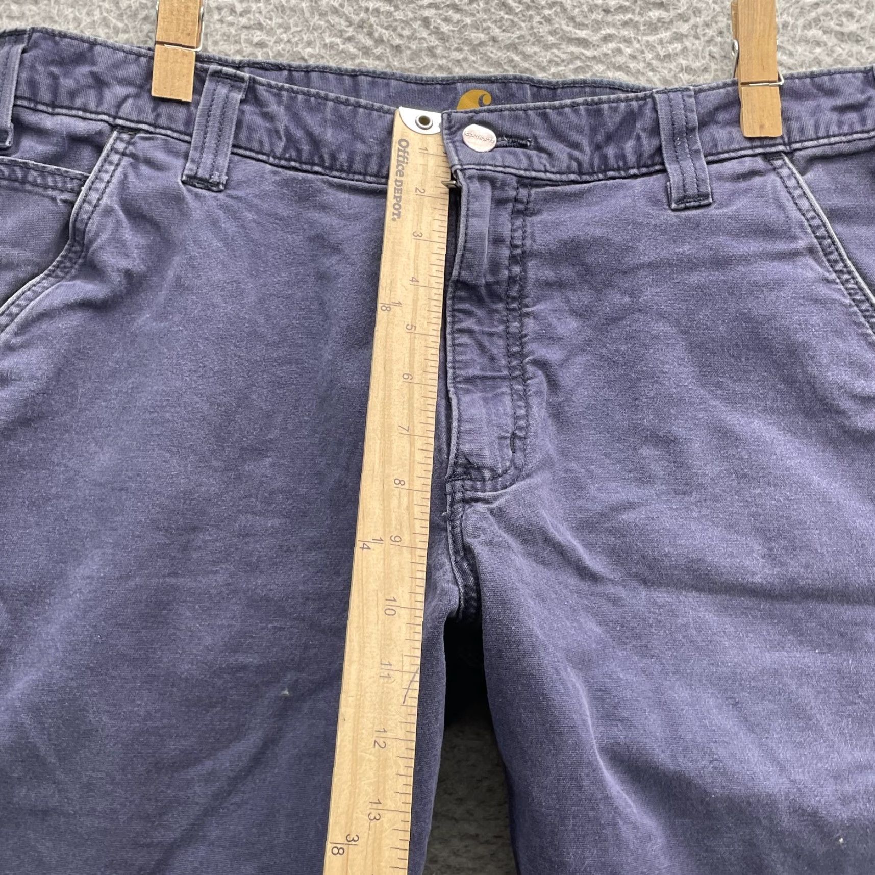 Carhartt Carhartt Shorts Mens 35 Blue Crop Relaxed Workwear Skate Grunge Y2k Short Cargo 90s Nature Outdoor Mens Size US 35 - 5 Thumbnail