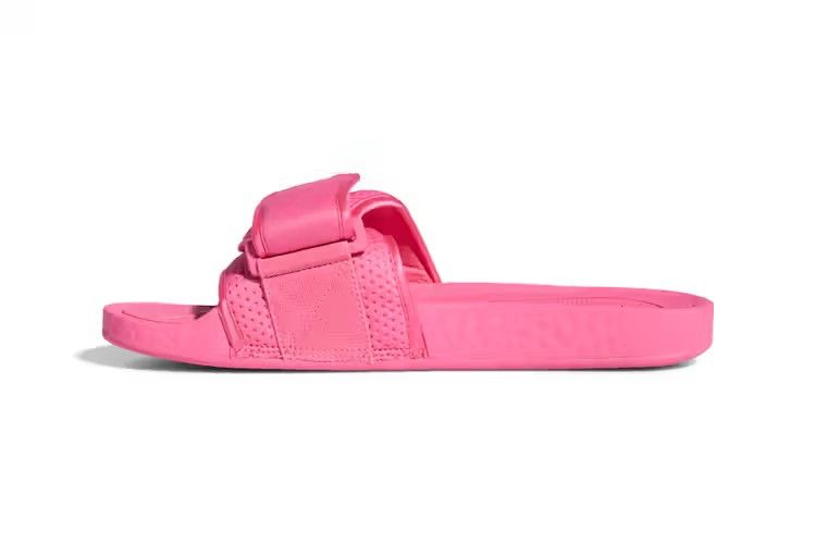 Adidas × Pharrell Adidas Pharrell Williams Pink Chancletas HU Slides Size US 6 / EU 39 - 17 Thumbnail