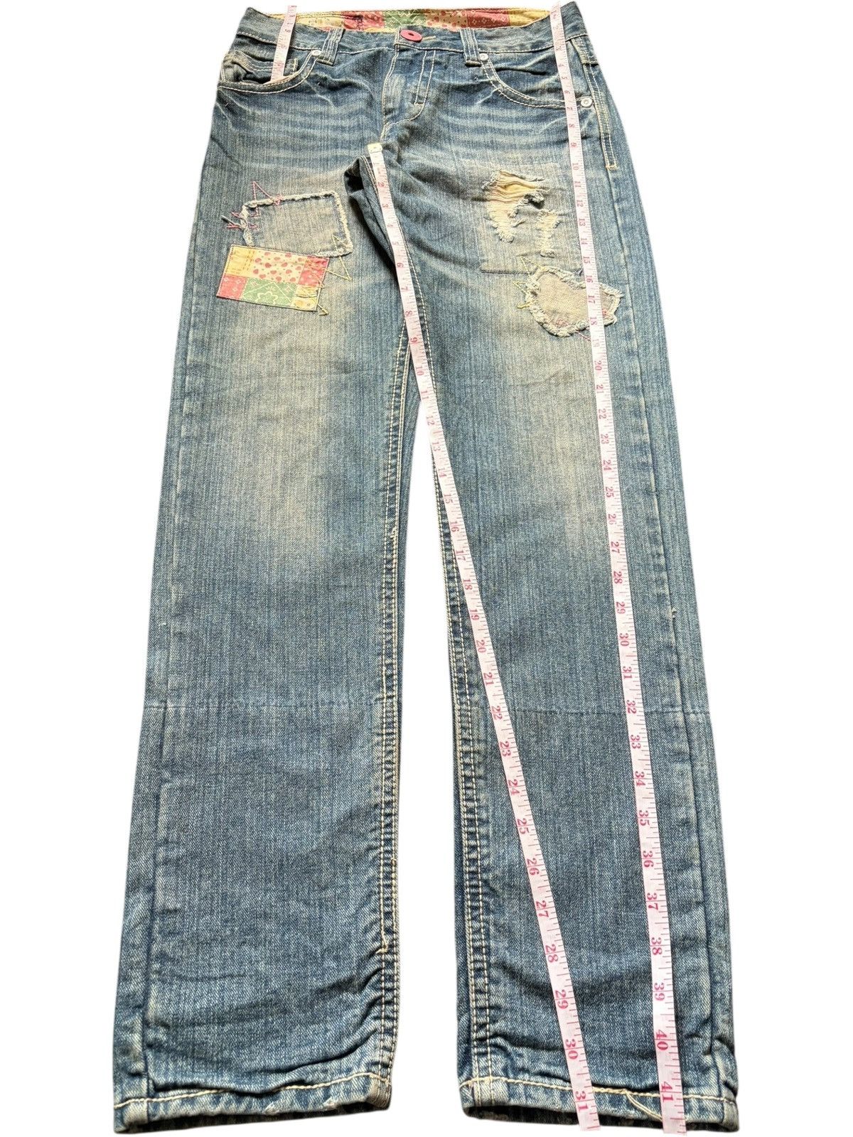 Dsquared2 Vintage Japanese Brand Patches Distressed Jeans Size 29" - 7 Thumbnail