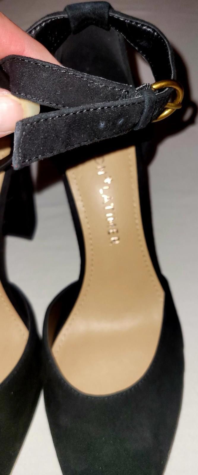 Designer Gibson Latimer Women's Blk Ankle Strap Block Heels Size 8 M Size US 8 / IT 38 - 2 Thumbnail
