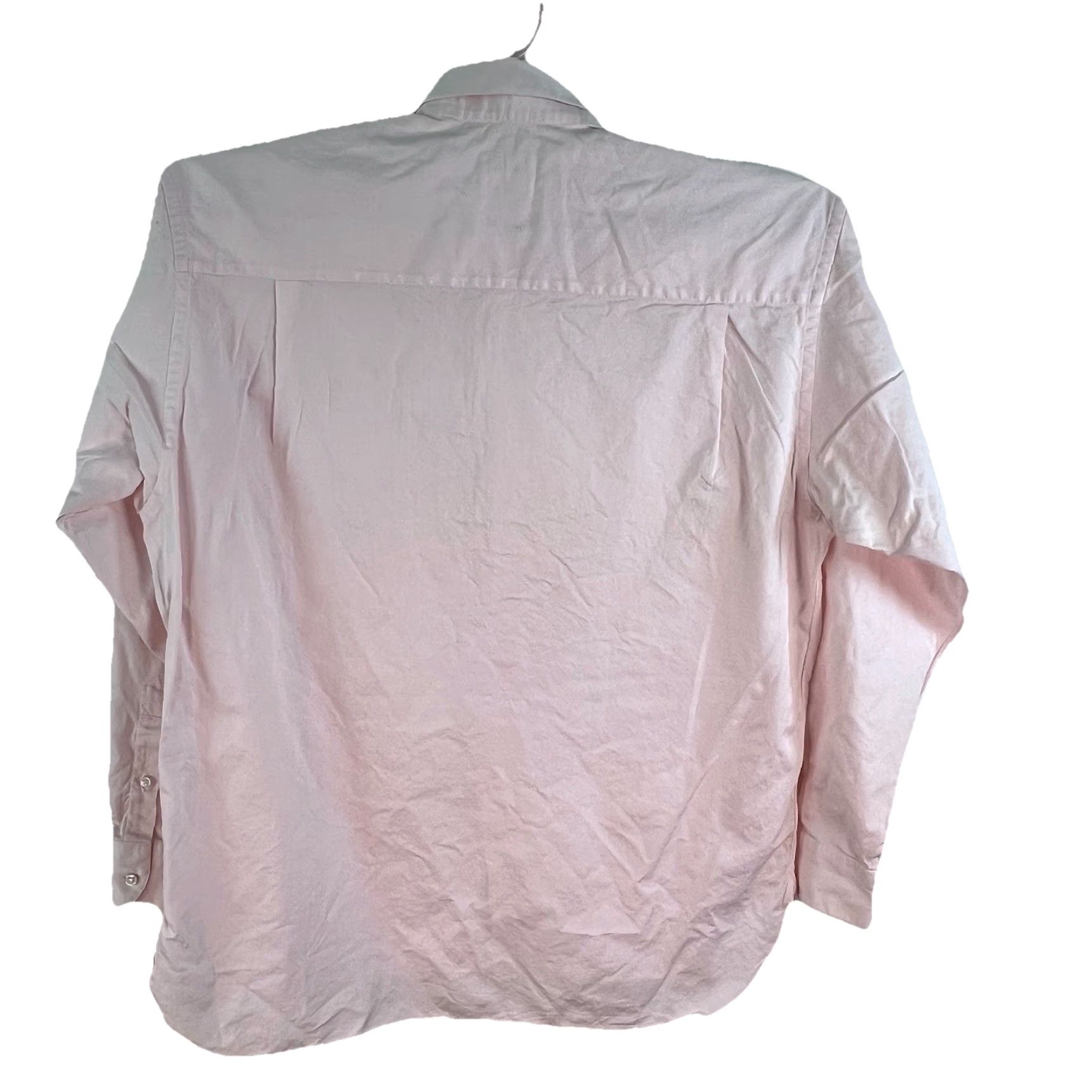 Pinko Lorenzini Shirt Men’s 16 Pink Cotton Button-Up Solid Italian Mens Size US L / EU 52-54 / 3 - 7 Thumbnail