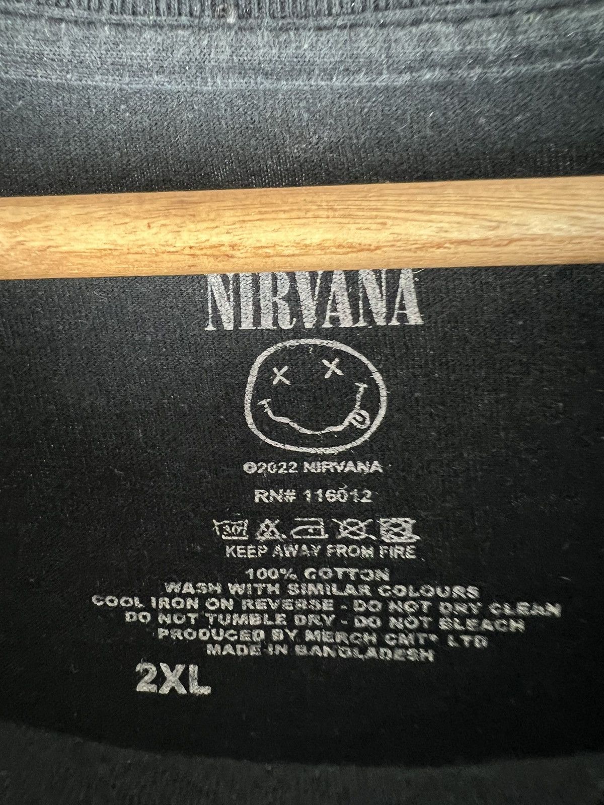 Band Tees × Nirvana × Vintage Vintage Y2K NIRVANA NEVERMIND album promo t-shirt Size US XXL / EU 58 / 5 - 3 Thumbnail