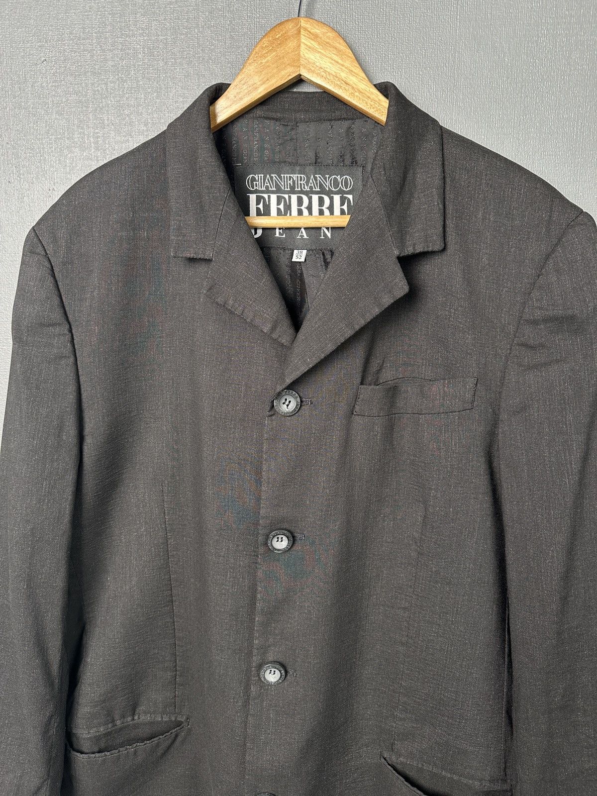 Gianfranco Ferre GIANFRANCO FERRE JEANS Linen Blend Blazer Jacket Men’s sz 52 Size 42L - 6 Thumbnail