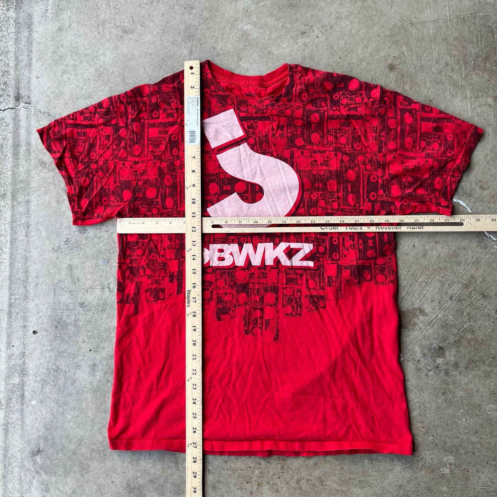 Vintage JBWKZ JABBAWOCKEEZ SHIRT Y2K RED 00S LARGE TEE Size US L / EU 52-54 / 3 - 5 Thumbnail