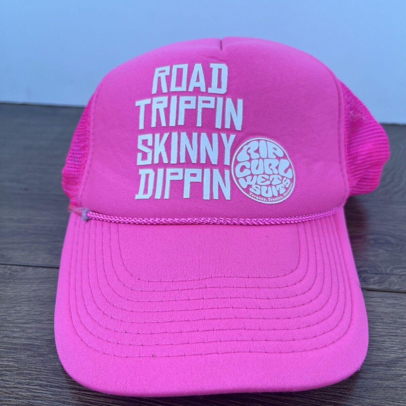 Other Road Trippin Skinny Dippin Snapback Hat Pink Hat Adjustable Size ONE SIZE - 1 Thumbnail