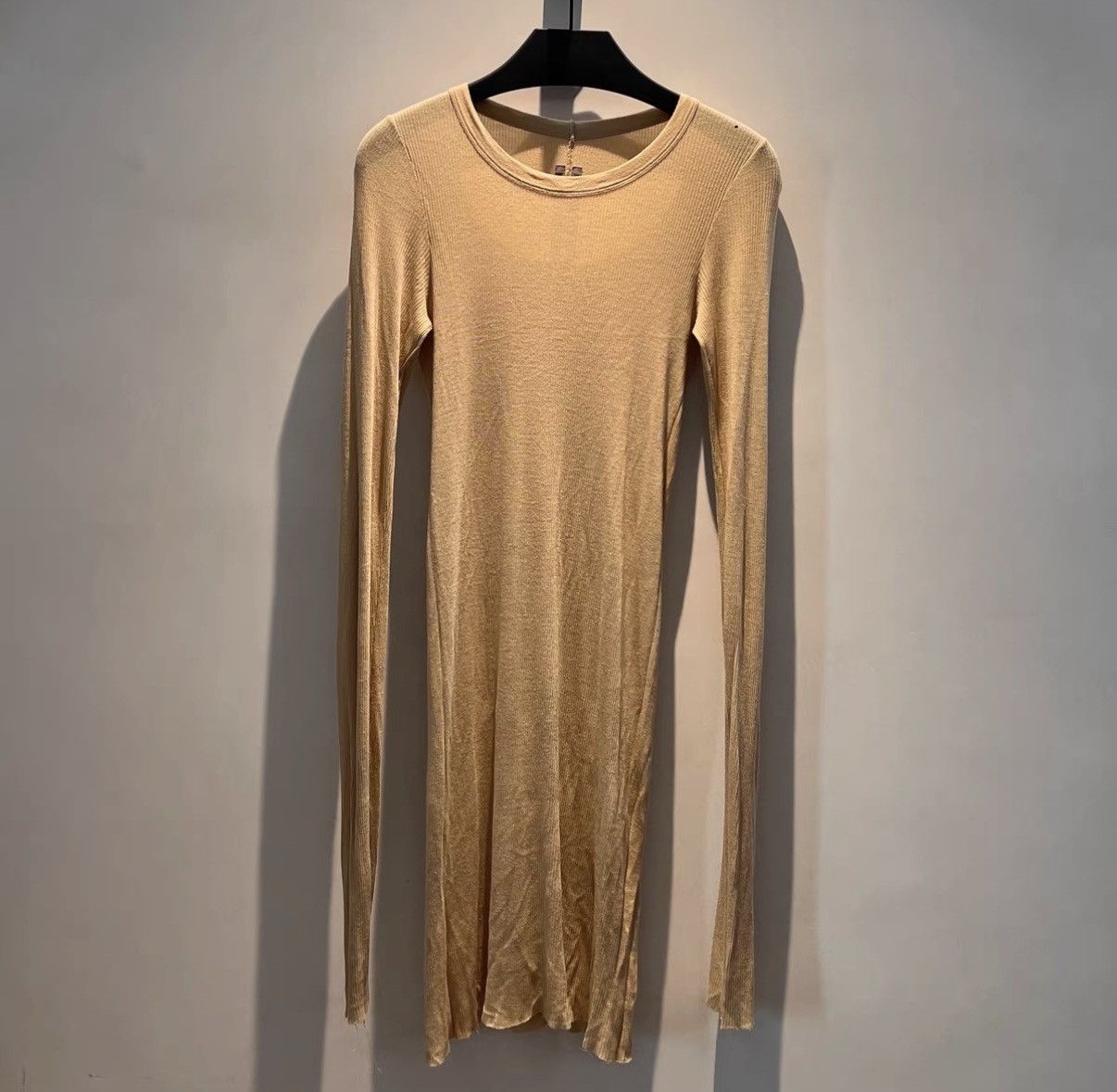 Rick Owens Rick Owens Mainline Beige Cotton Long Sleeve Base Layer Size US L / EU 52-54 / 3 - 1 Thumbnail