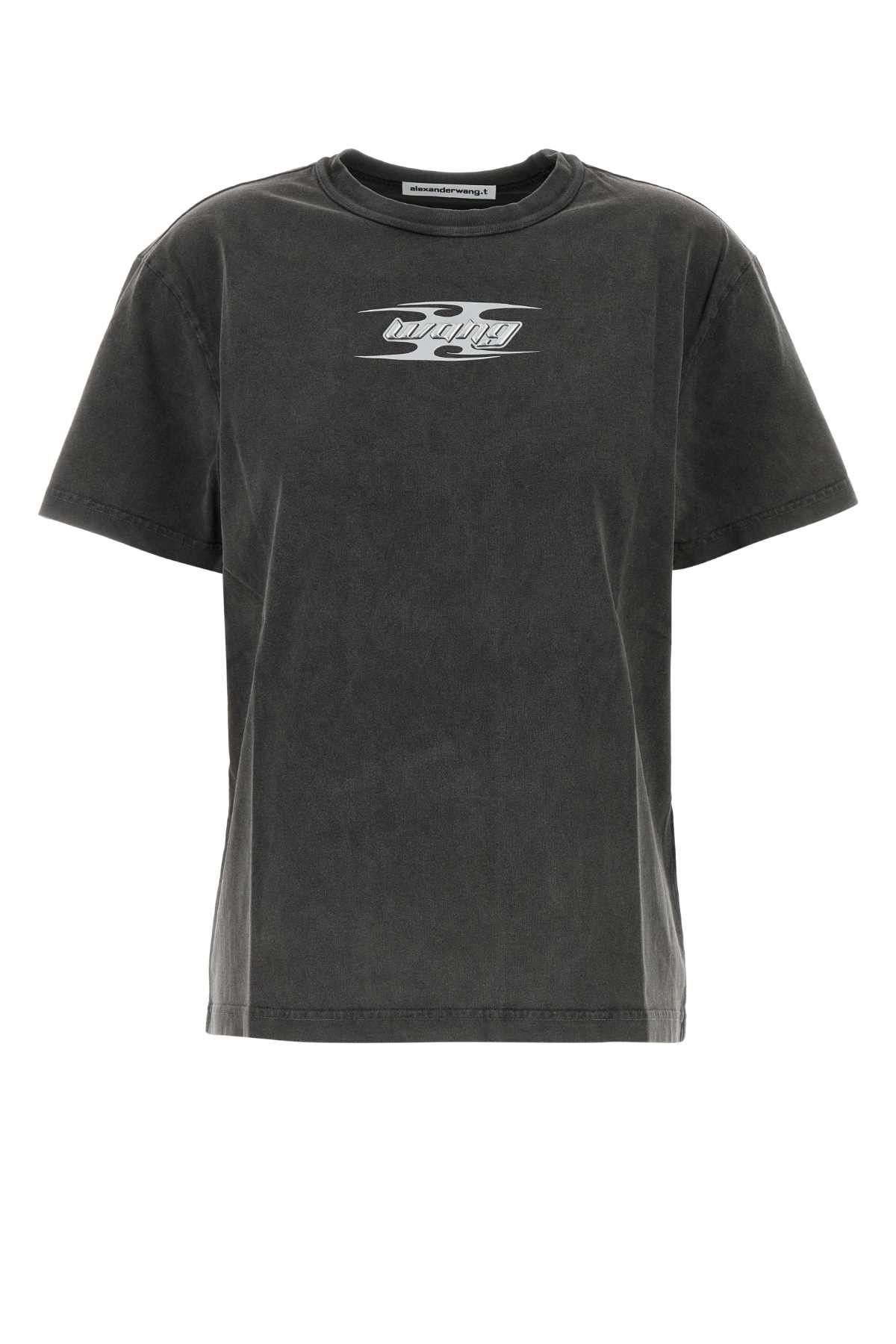 Dark Grey Cotton T-Shirt