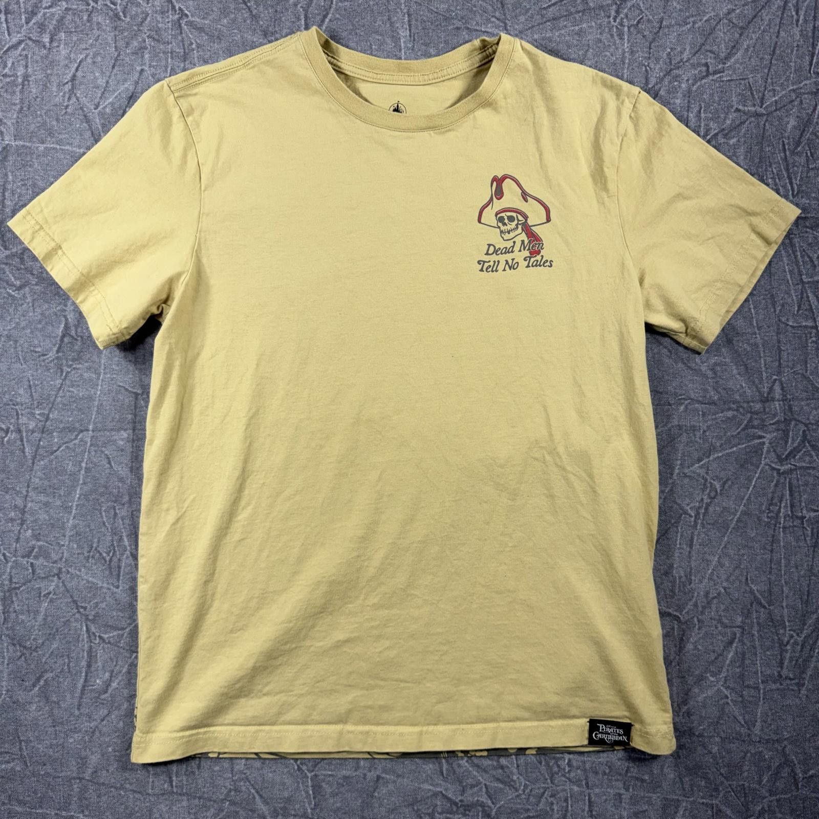 Disney Disney Shirt Unisex M Yellow Parks Pirates of the Caribbean Size ONE SIZE - 1 Thumbnail