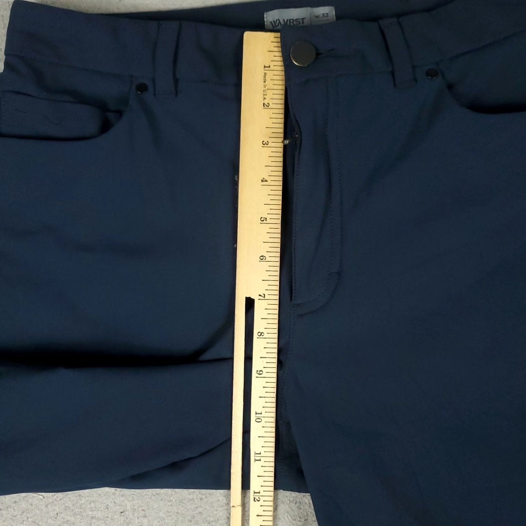 Vintage VRST Pants Mens 32x28 Blue Stretch 5-Pocket Chino Trousers Size US 32 / EU 48 - 5 Thumbnail