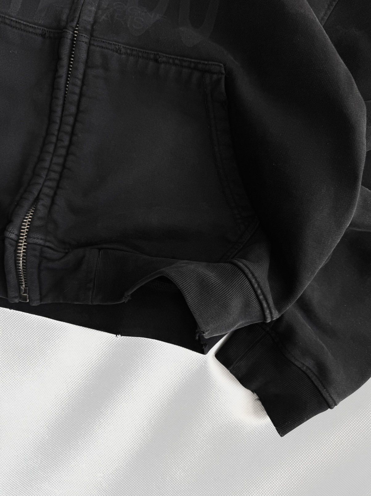 No Faith Studios NFS ZIP JACKET Washed Black Zip Up Hoodie no faith Studios Size US S / EU 44-46 / 1 - 18 Thumbnail