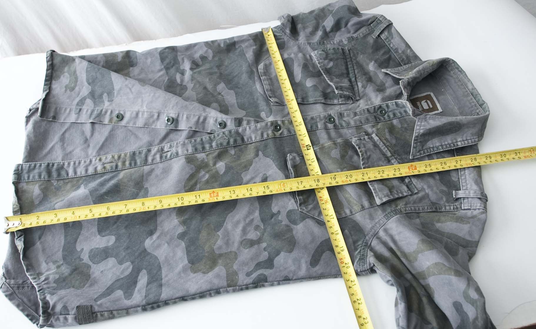 G-Star G Star Heavy Shirt Camo Denim Size S/M Fading Gray / Green Size US M / EU 48-50 / 2 - 6 Thumbnail
