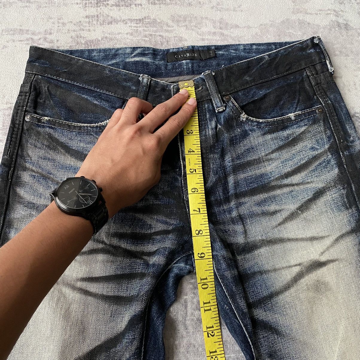 CIVARIZE Civarize Flare Black Wax Denim Jeans Size US 31 - 16 Thumbnail
