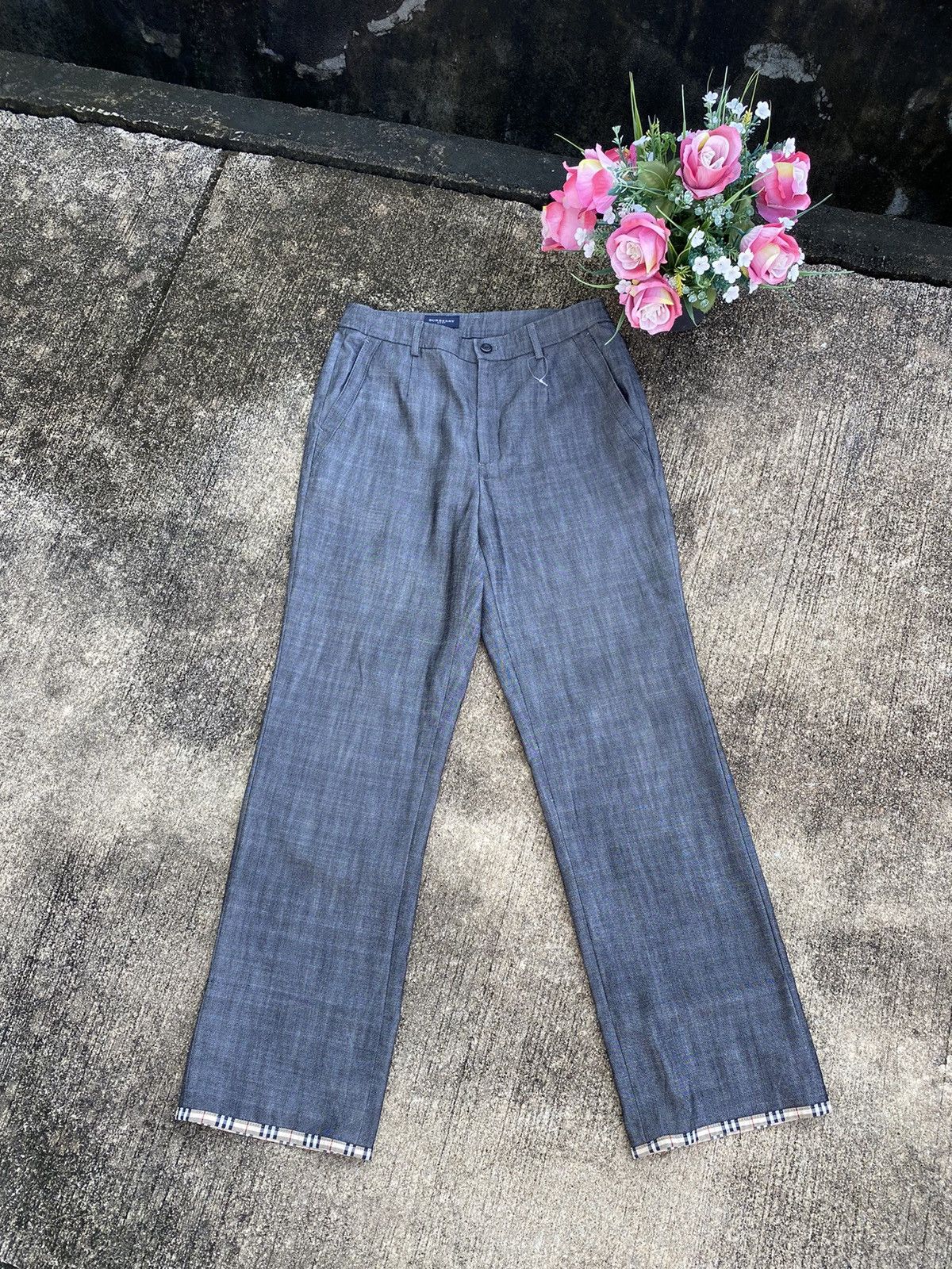 Burberry 🔥 Very Rare 🔥 Vintage Burberry Golf Pants Size US 27 - 2 Thumbnail