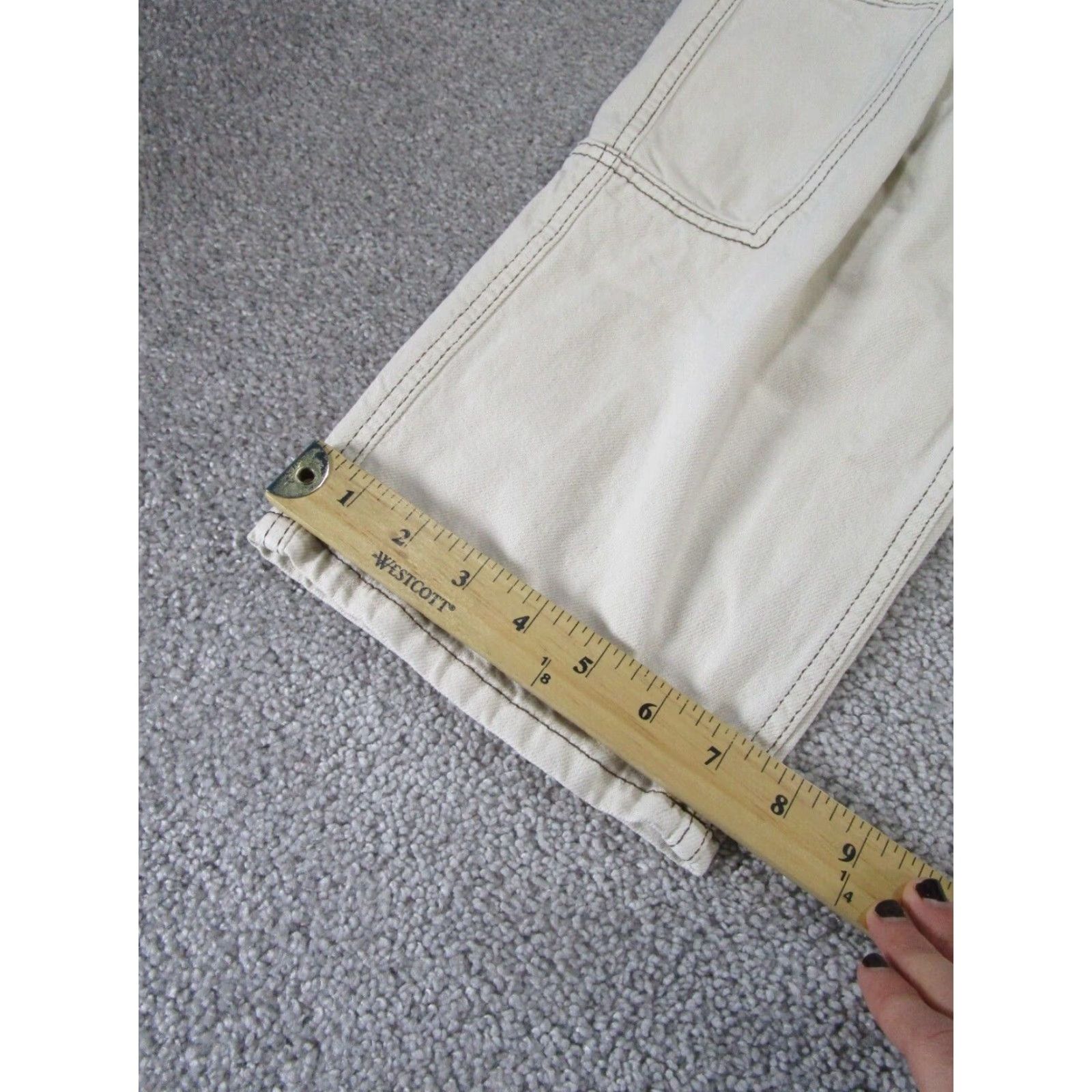 Urban Outfitters VINTAGE Urban Outfitters BDG Jeans Straight Denim Cargo Beige Women 31 High Rise Regular 31 Beige Womens Jeans 90s/2000s Style Size 24" / US 00 / IT 34 - 5 Thumbnail